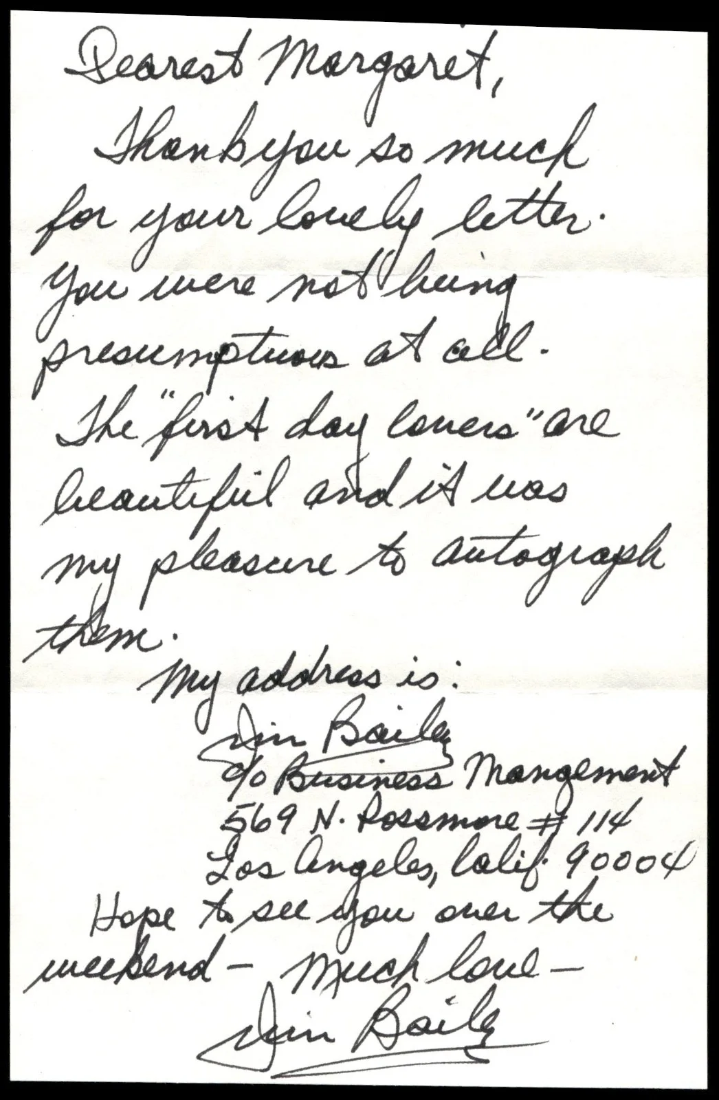 Actor Singer Theodore Bikel Letter & 1st First Day Cover Signed -FDC Autograph, image 3