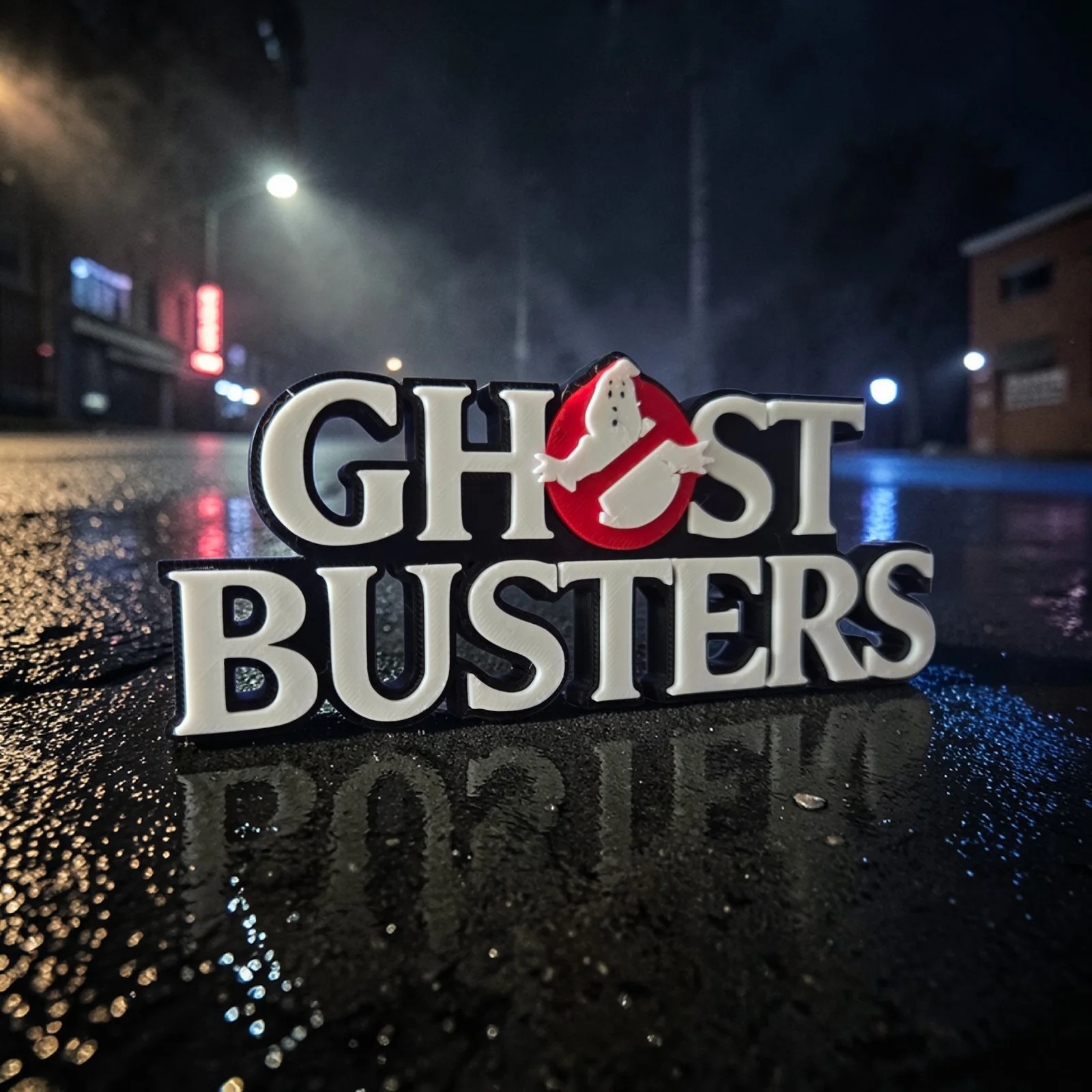 Ghostbusters Movie 3D Display Stand Logo Size 15cm X 7cm, image 2