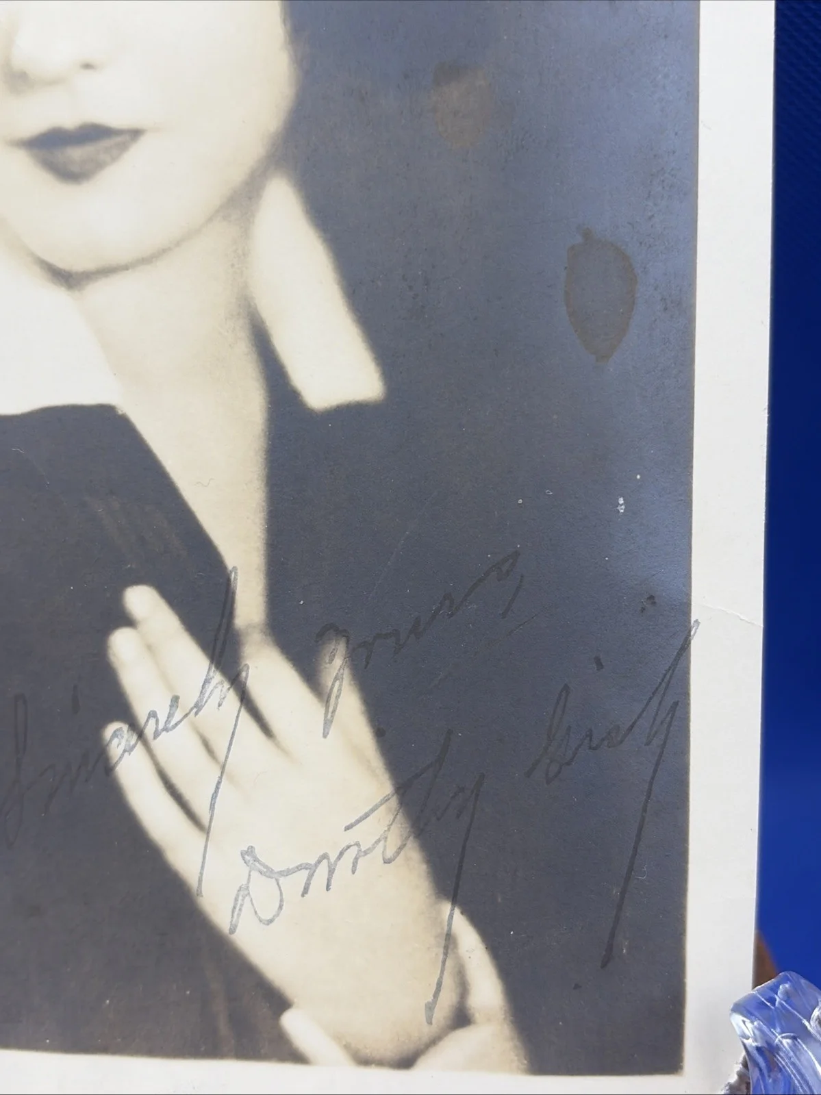 Dorothy Gish — Antique Famous Hollywood Actress Dorothy Gish Autographed Photograph, изображение 2