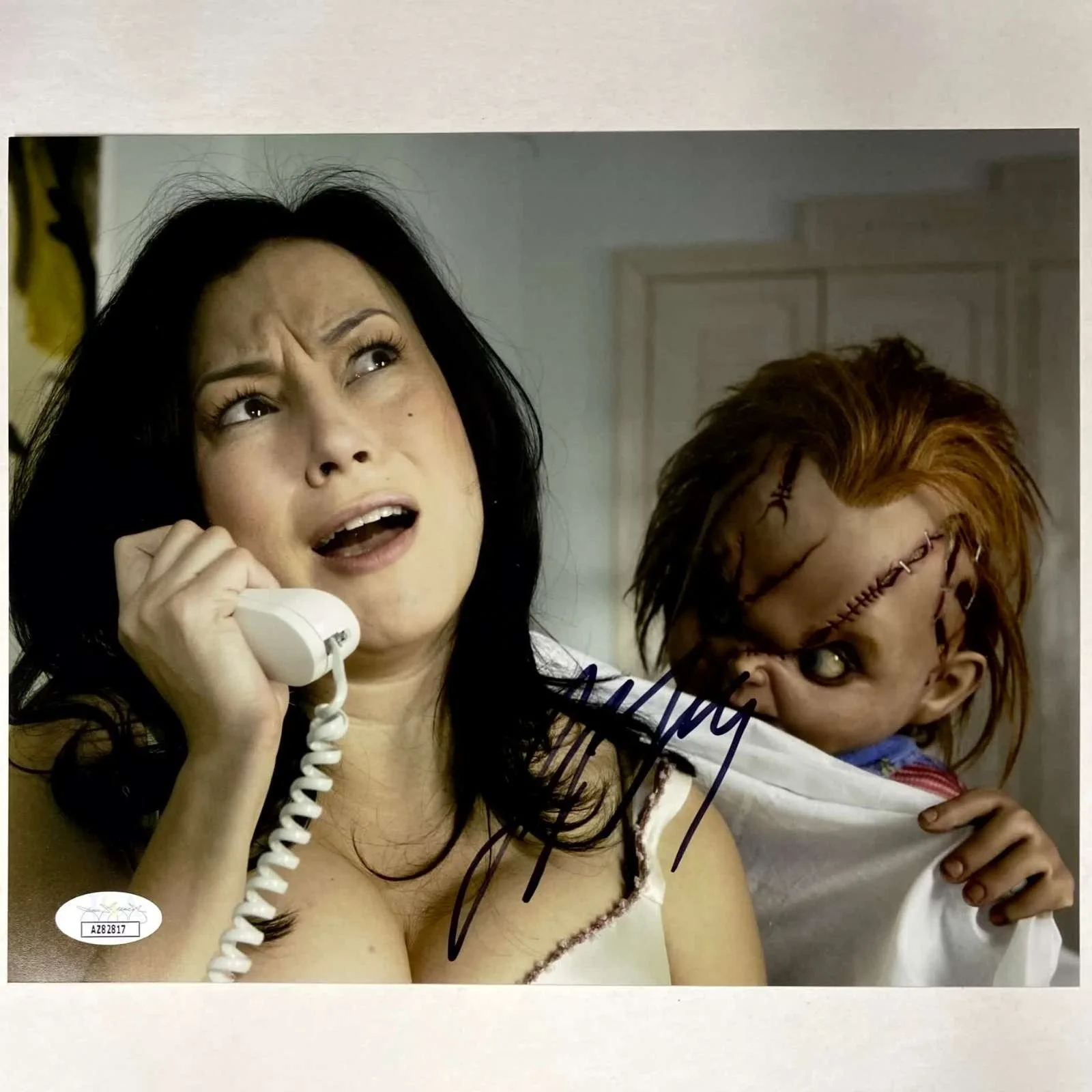 Jennifer Tilly — Jennifer Tilly signed Bride of Chucky 8x10 Photo autograph JSA