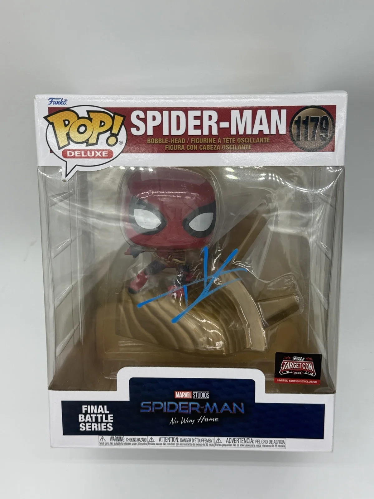 Tom Holland — FRESH Tom Holland Signed Spider Man Funko Pop 1179 No Way Home Bad Bunny Zendeya