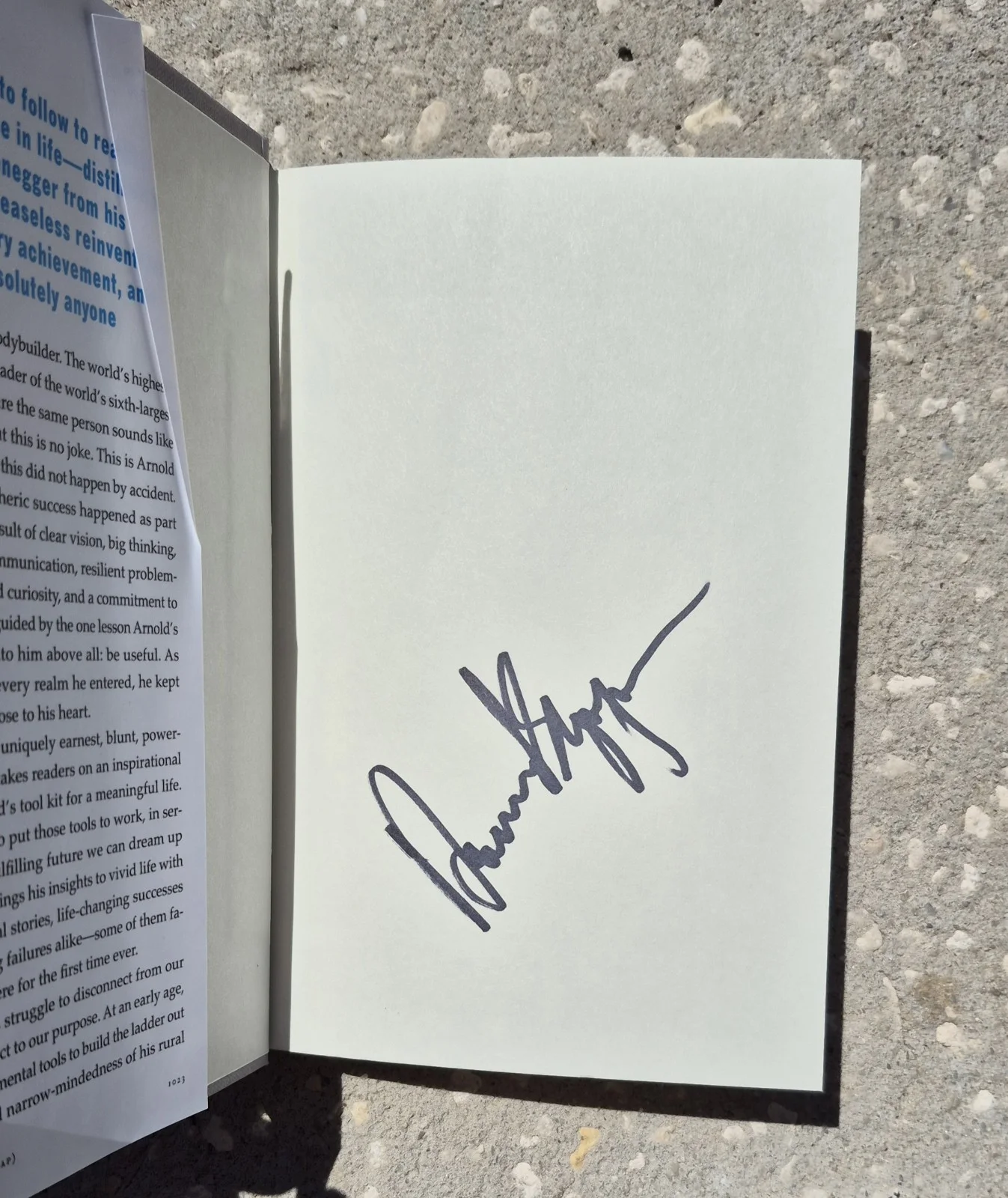 Arnold Schwarzenegger Signed Autographed Book Be Useful Seven Tools For Life, image 2