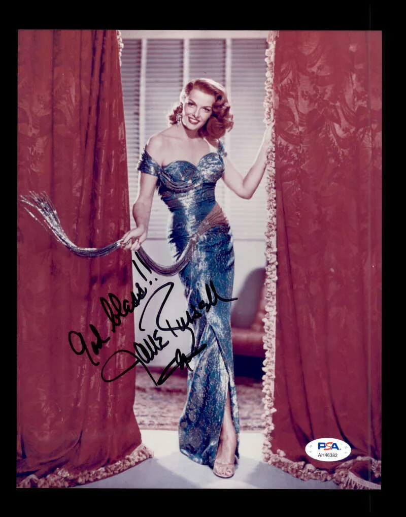 Jane Russell — Jane Russell PSA DNA Coa Signed 8x10 Photo Certified Autograph