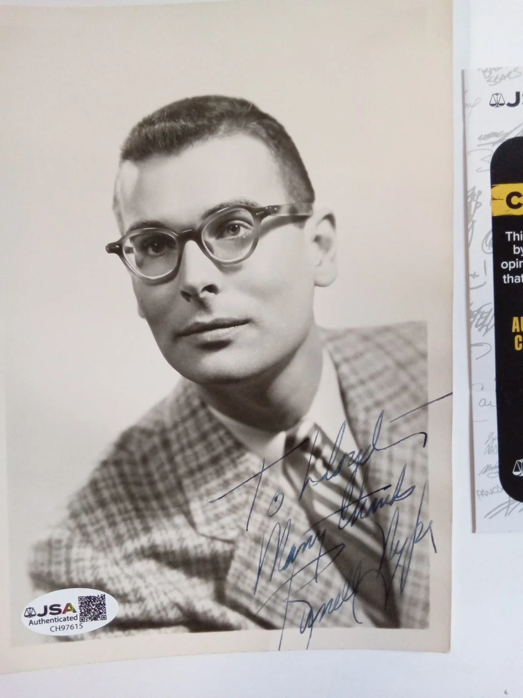 Russell Nype Signed 5x7 Photo Tony Award Winner Call Me Madam JSA, изображение 2