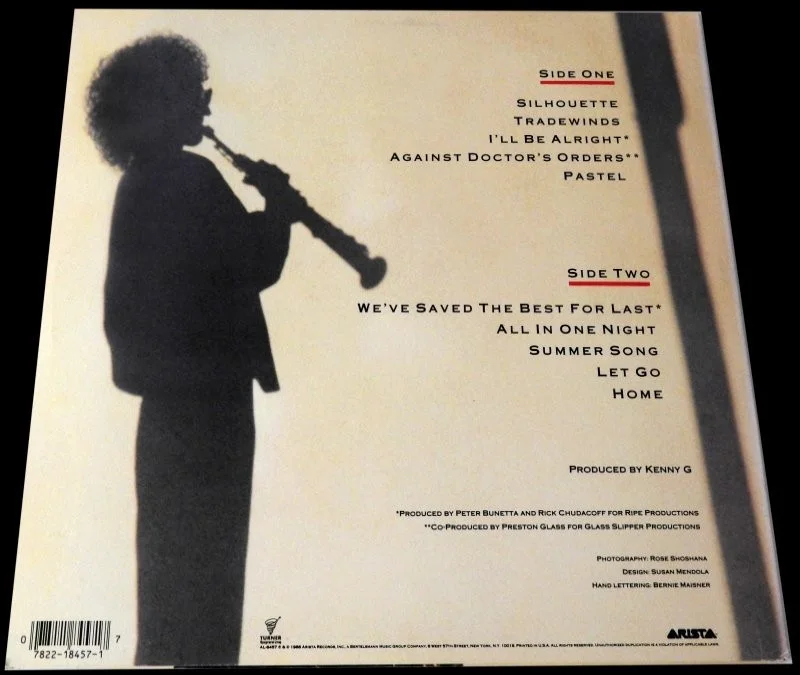 KENNY G ~ AUTOGRAPHED ~ 1988 SILHOUETTE LP ~ MINT!!, image 3