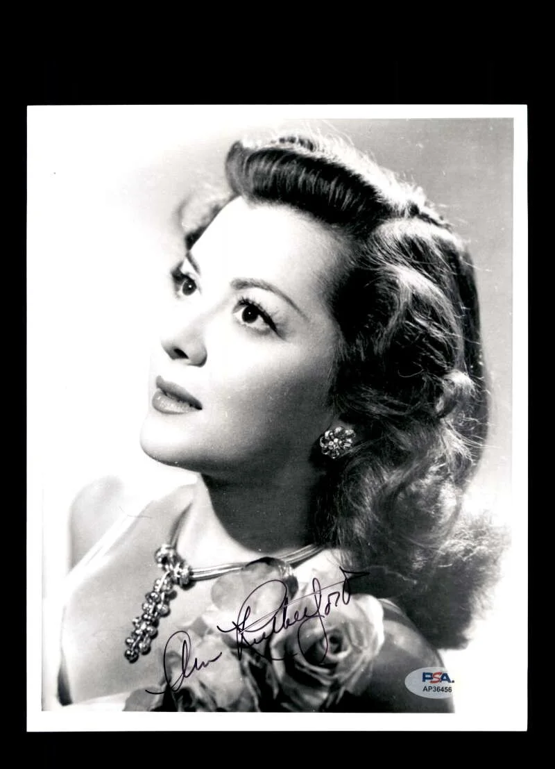 Ann Rutherford — Ann Rutherford PSA DNA Coa Signed 8x10 Photo Autograph Gone With The Wind