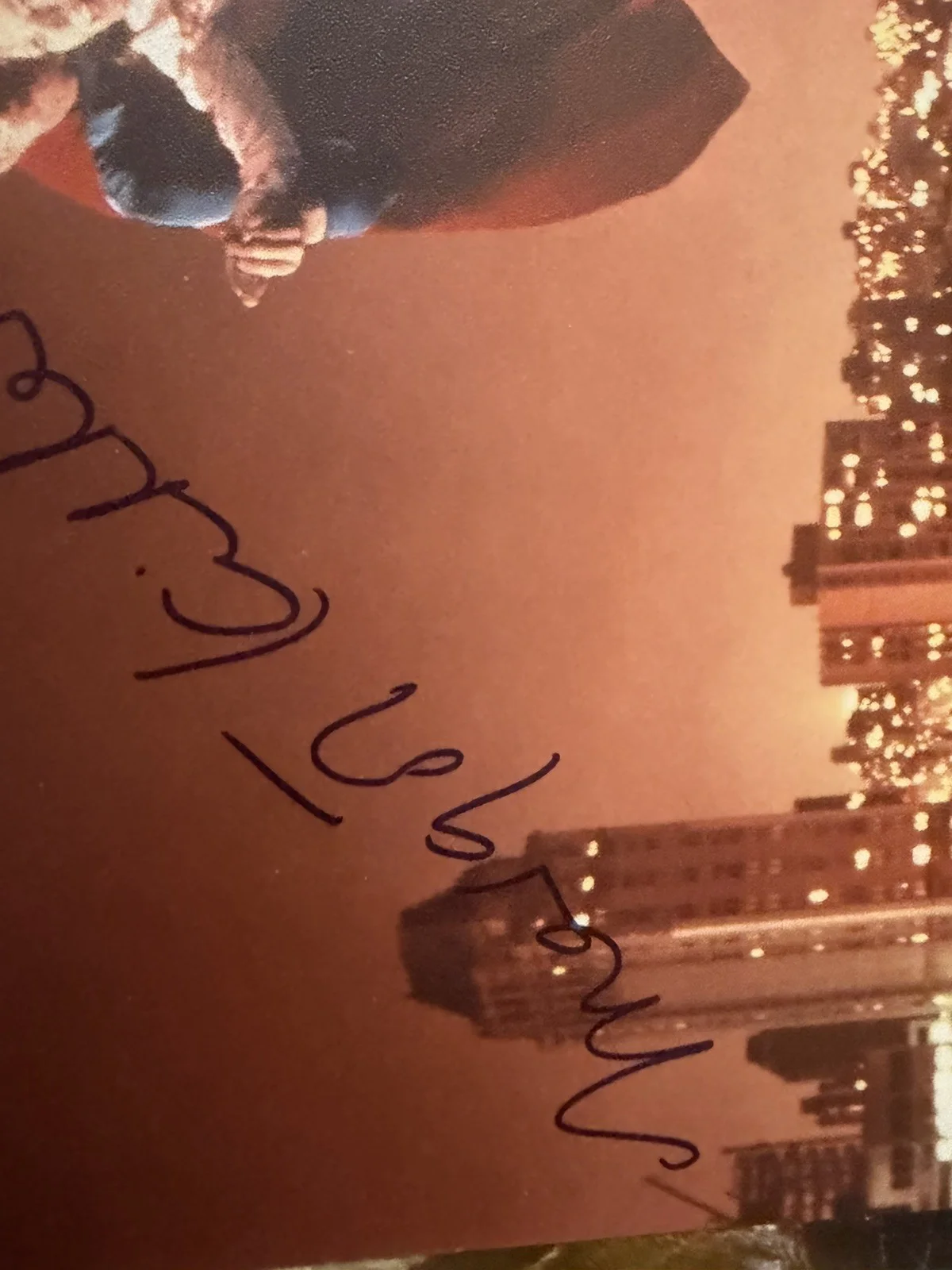 Margot Kidder — Margot Kidder 8x10" color autographed photo with Christopher Reeve/Superman, image 2