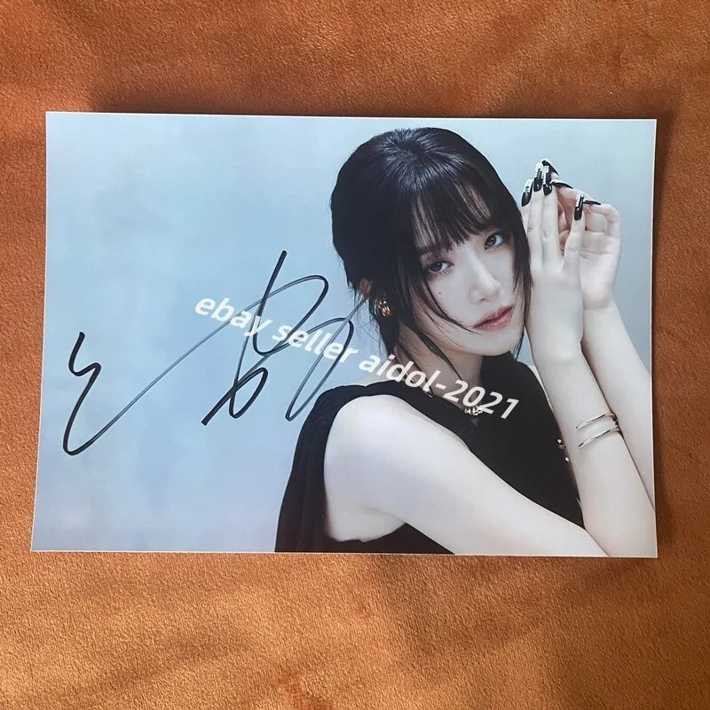 (G)I-DLE GIDLE SHUHUA Autographed Signed Photo K-POP Collection 4*6 2024B, image 3