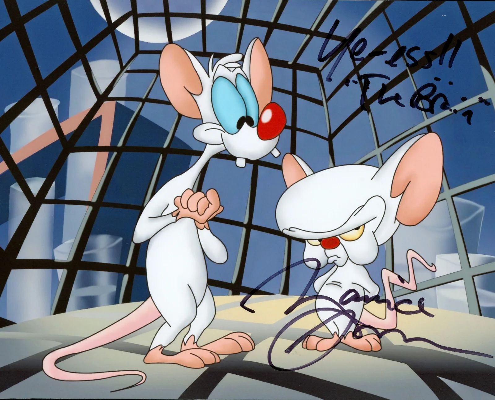 Maurice Lamarche — Maurice Lamarche Autograph signed 8x10 photo Looney Tunes GI Joe Pinky & Brain