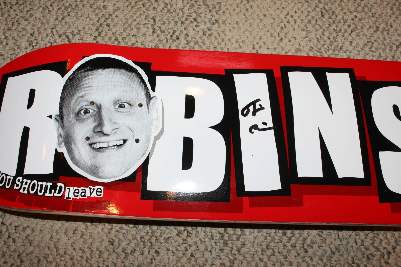 Tim Robinson — TIM ROBINSON SIGNED BAKER BRAND SKATEBOARD I THINK YOU SHOULD LEAVE BECKETT COA, изображение 3