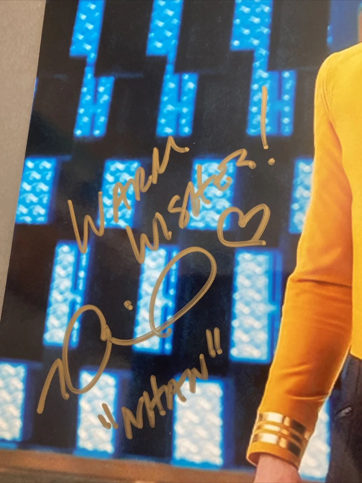 rachael ancheril signed autograph 8x10 star trek discovery commander nhan rare, изображение 2