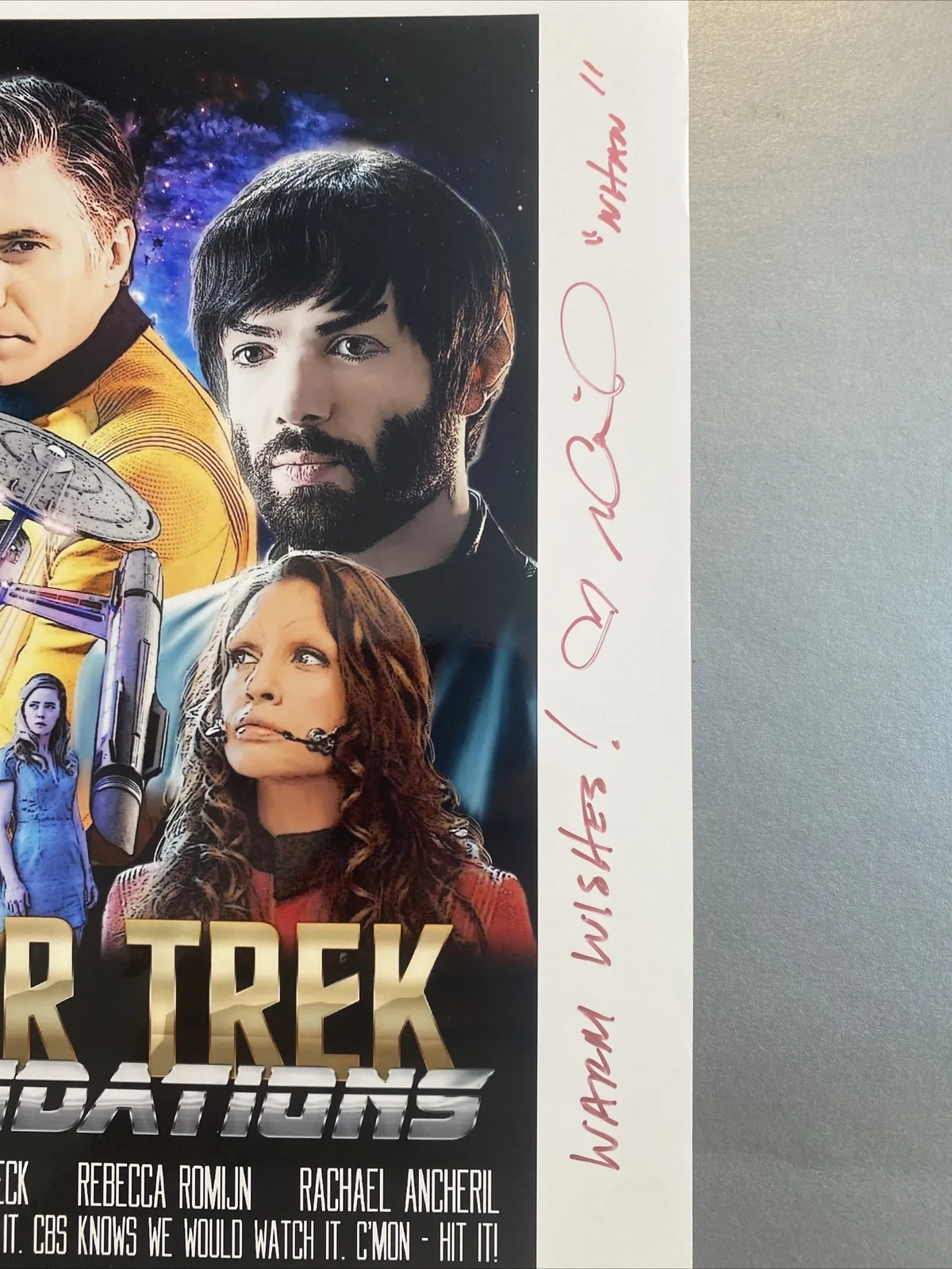 rachael ancheril signed autograph 8x10 star trek discovery commander nhan rare, изображение 2
