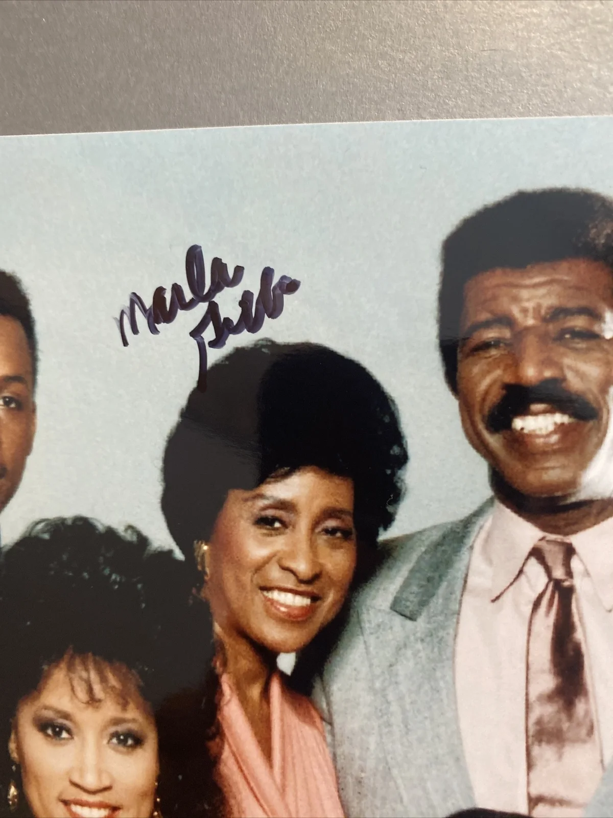marla gibbs signed autograph 8x10 photo the jeffersons maid meteor man cbs, изображение 2