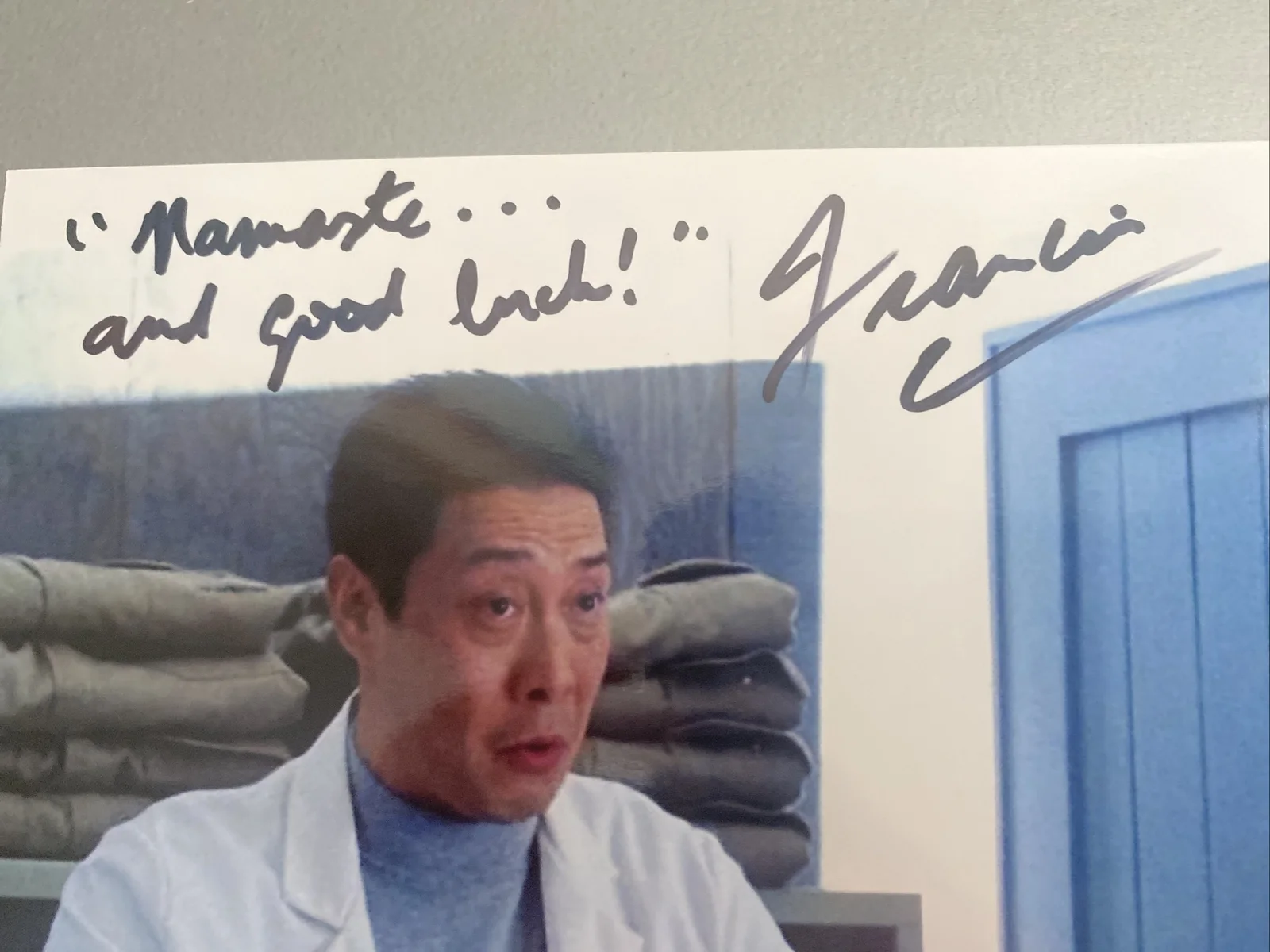 francois chau signed autograph 8x19 TMNT shredder Lost dr Quick Kick GI Joe, изображение 2