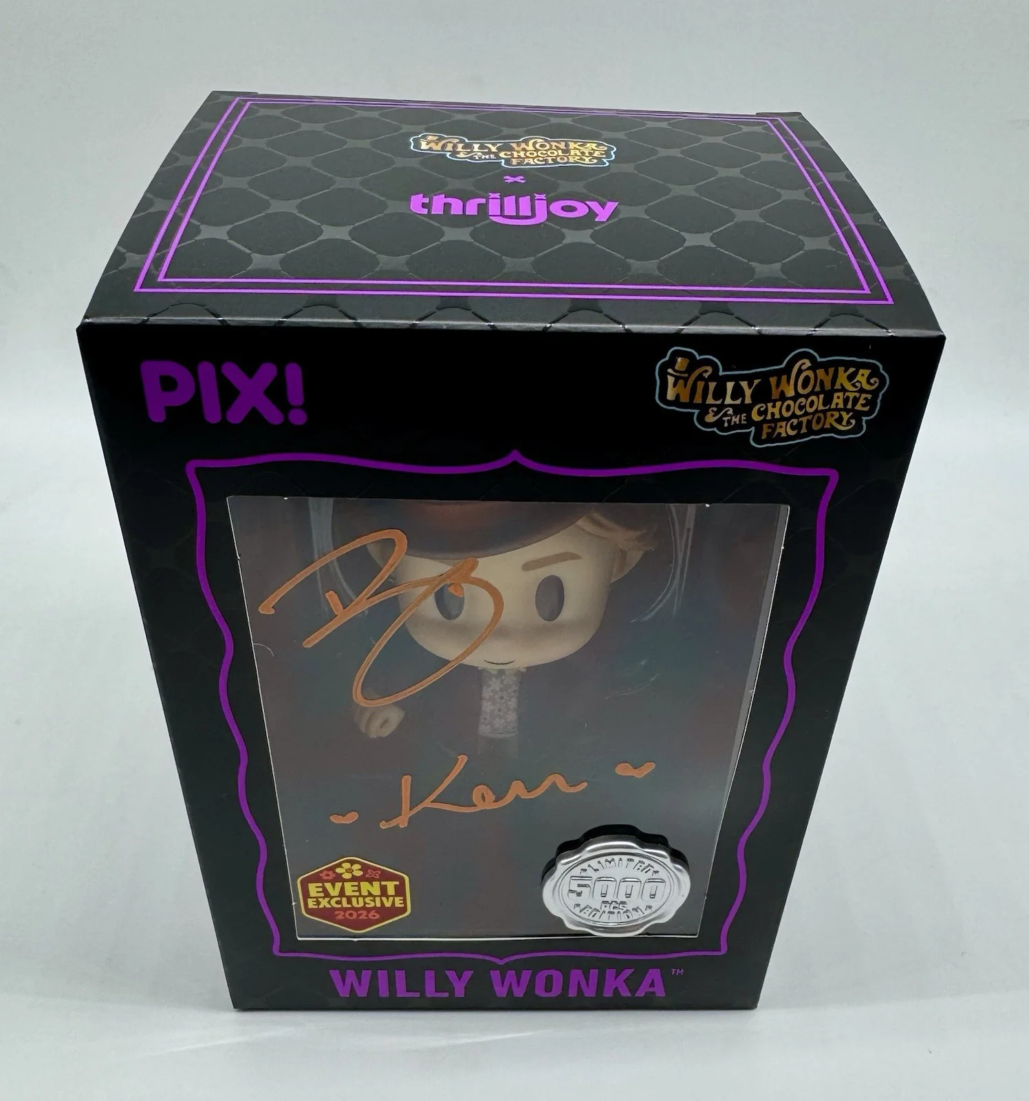 BRIAN MARIOTTI, KARISSA — BRIAN MARIOTTI & KARISSA SIGNED WILLY WONKA THRILLJOY FIGURE EVENT EXCLUSIVE, image 2