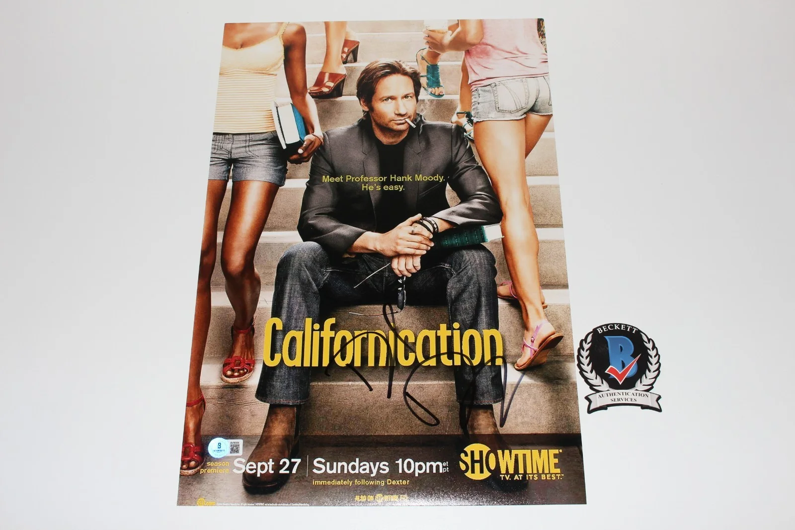 David Duchovny — DAVID DUCHOVNY SIGNED 'CALIFORNICATION' 12x18 SHOW POSTER BECKETT COA AUTOGRAPH, изображение 2