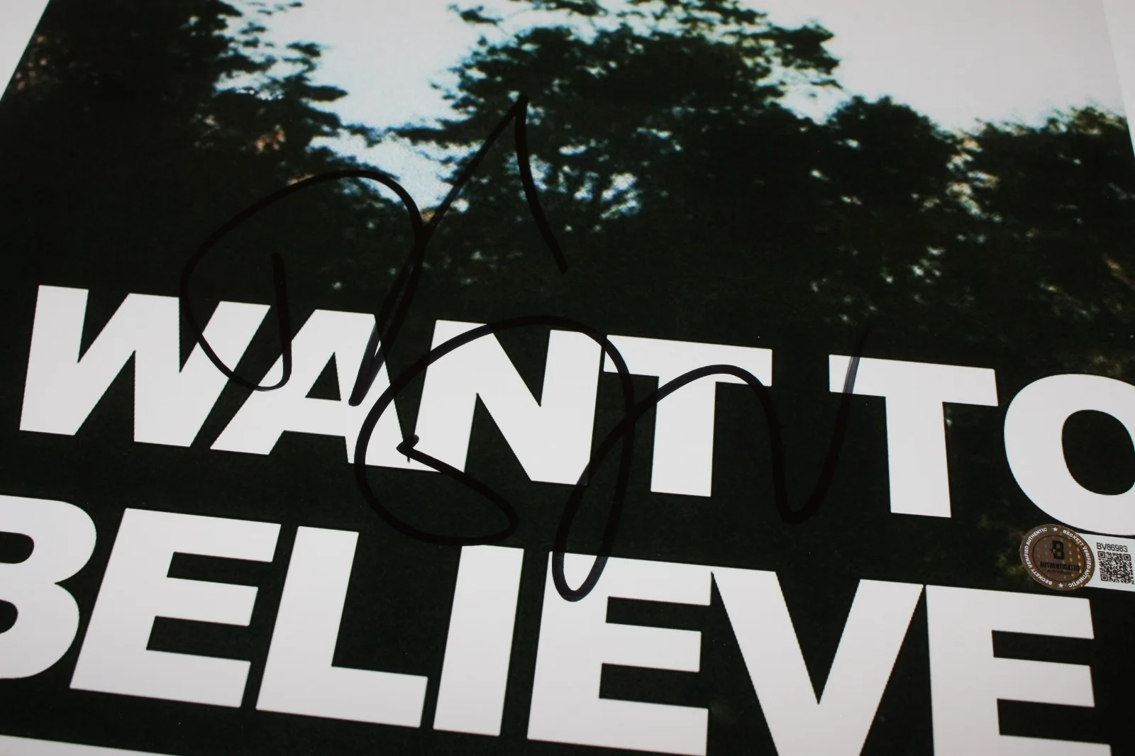 David Duchovny — DAVID DUCHOVNY SIGNED 'THE X FILES' 12x18 SHOW POSTER I WANT TO BELIEVE BECKETT, изображение 4