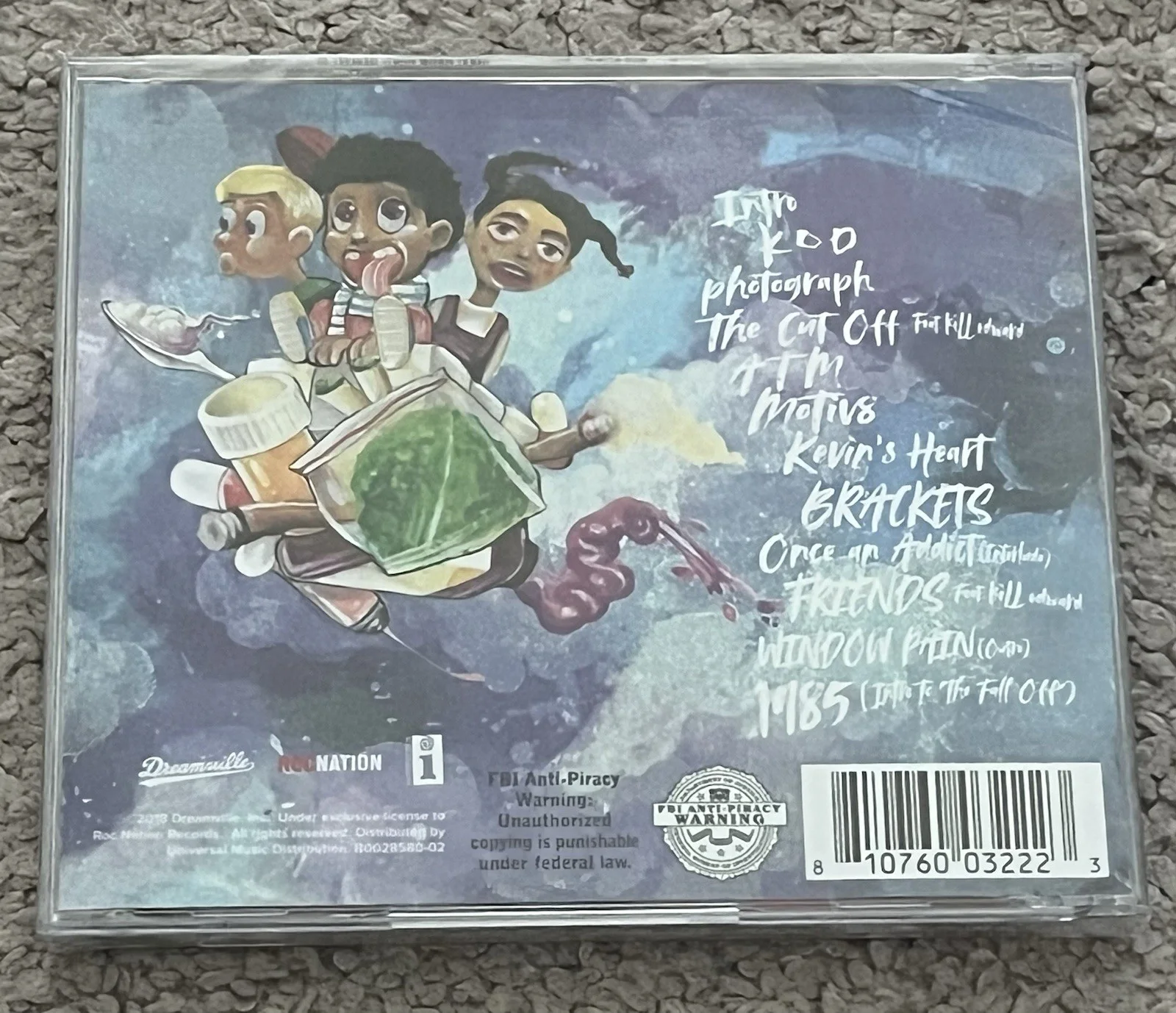 J Cole KOD CD Sealed Autographed Signed Hip Hop Album, изображение 2