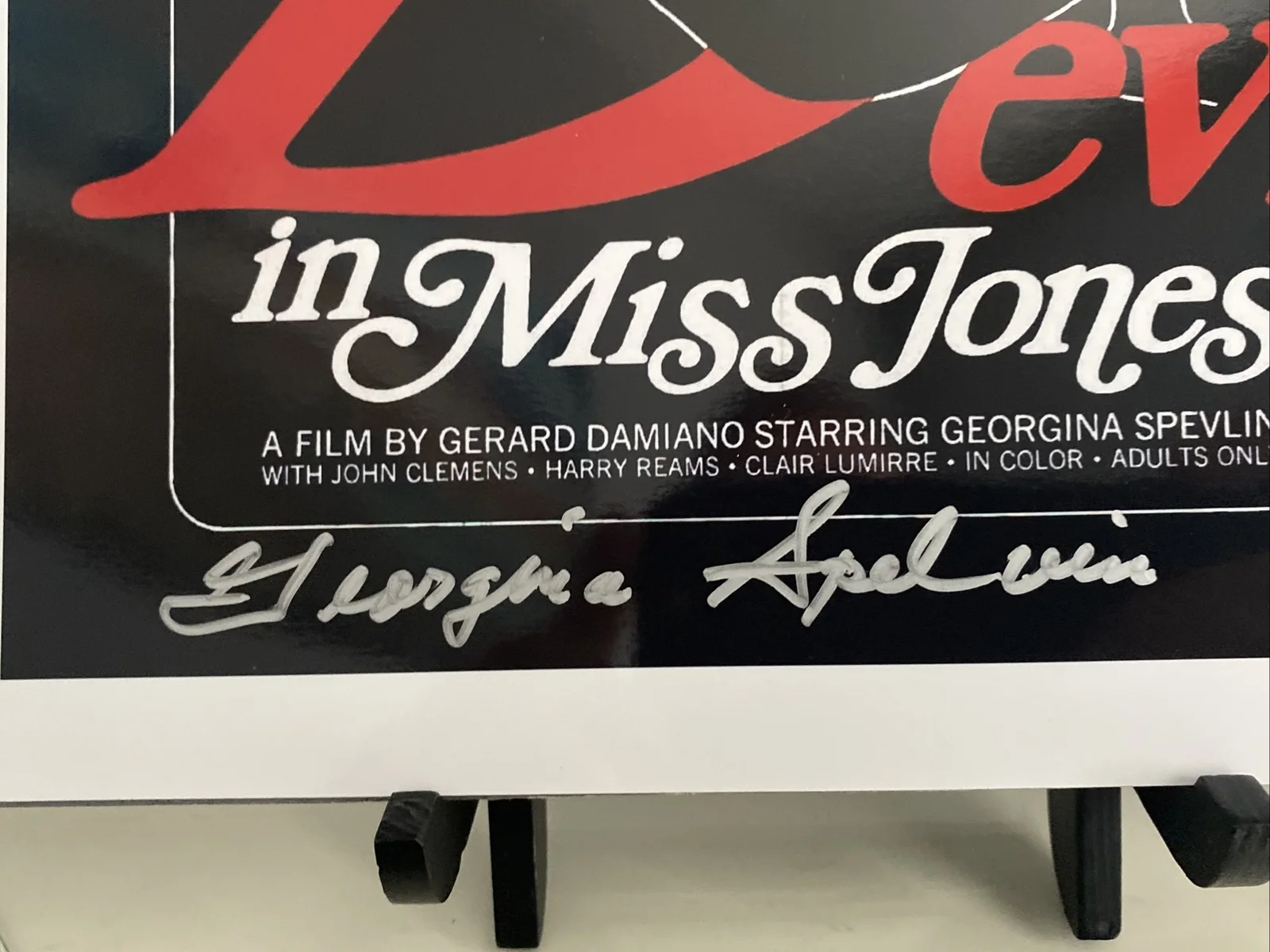 georgina spelvin signed autograph 8x10 photo porn star adult film police academy, изображение 2