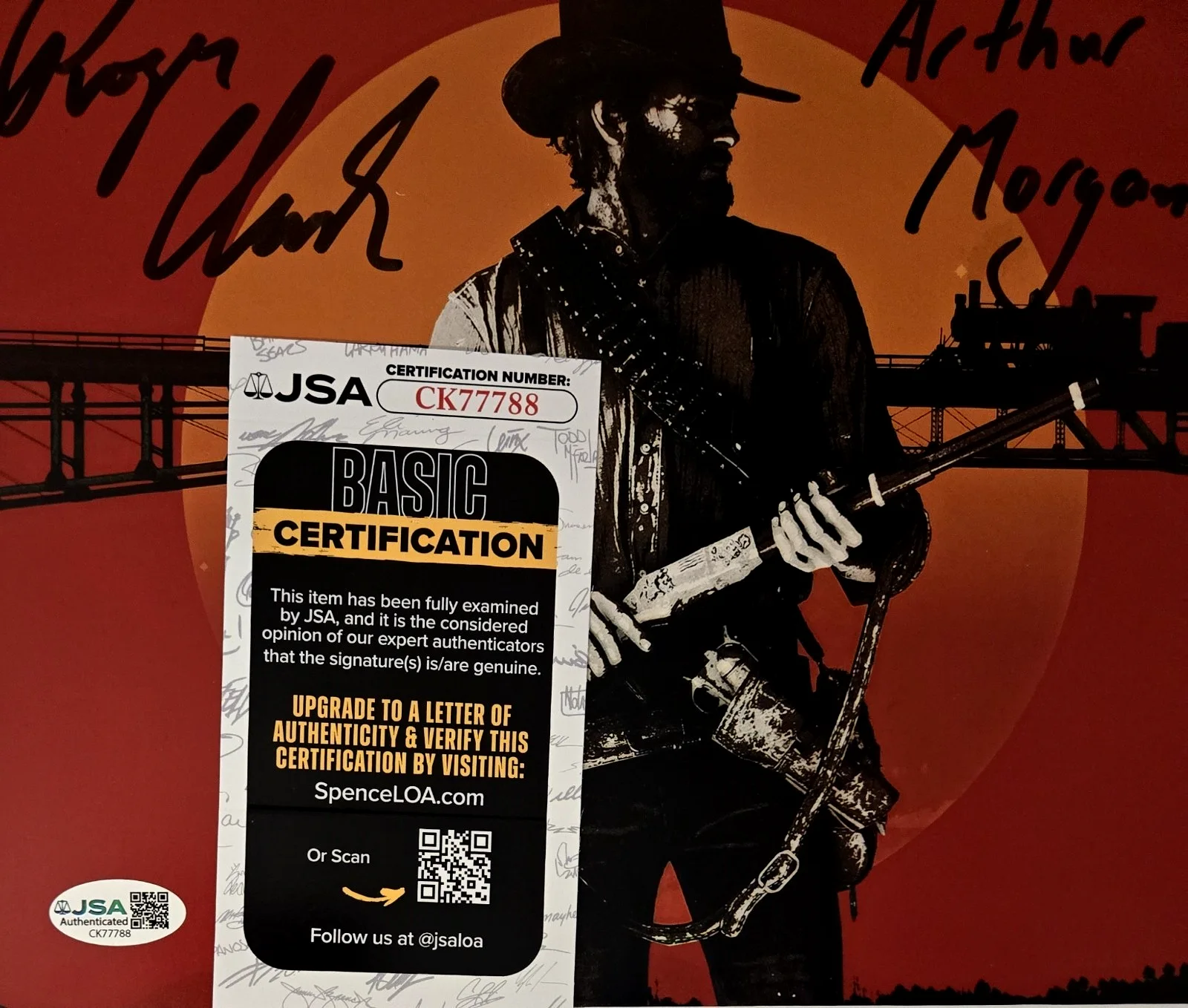 Roger Clark — Roger Clark Signed Photo Red Dead Redemption Arthur Morgan Autograph RDR JSA 88, image 2