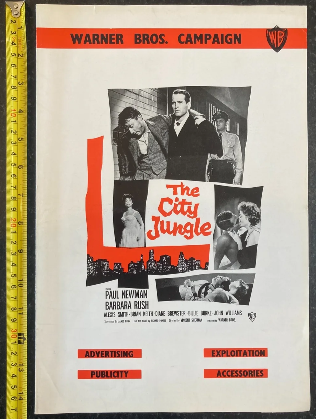 THE CITY JUNGLE 1959 Original Movie Large UK Campaign Press Book - Paul Newman, изображение 5
