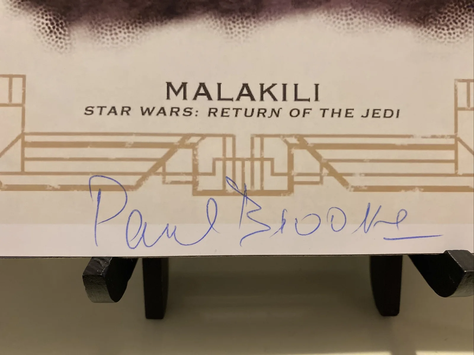 paul brooke signed autograph 8x10 photo star wars rancor keeper malakili jedi, изображение 2
