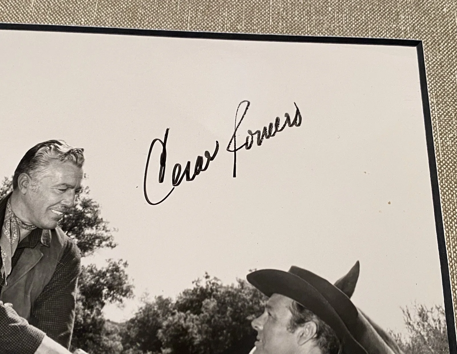 Western Actor Cesar Romero Signed & Matted Photo with COA, image 3