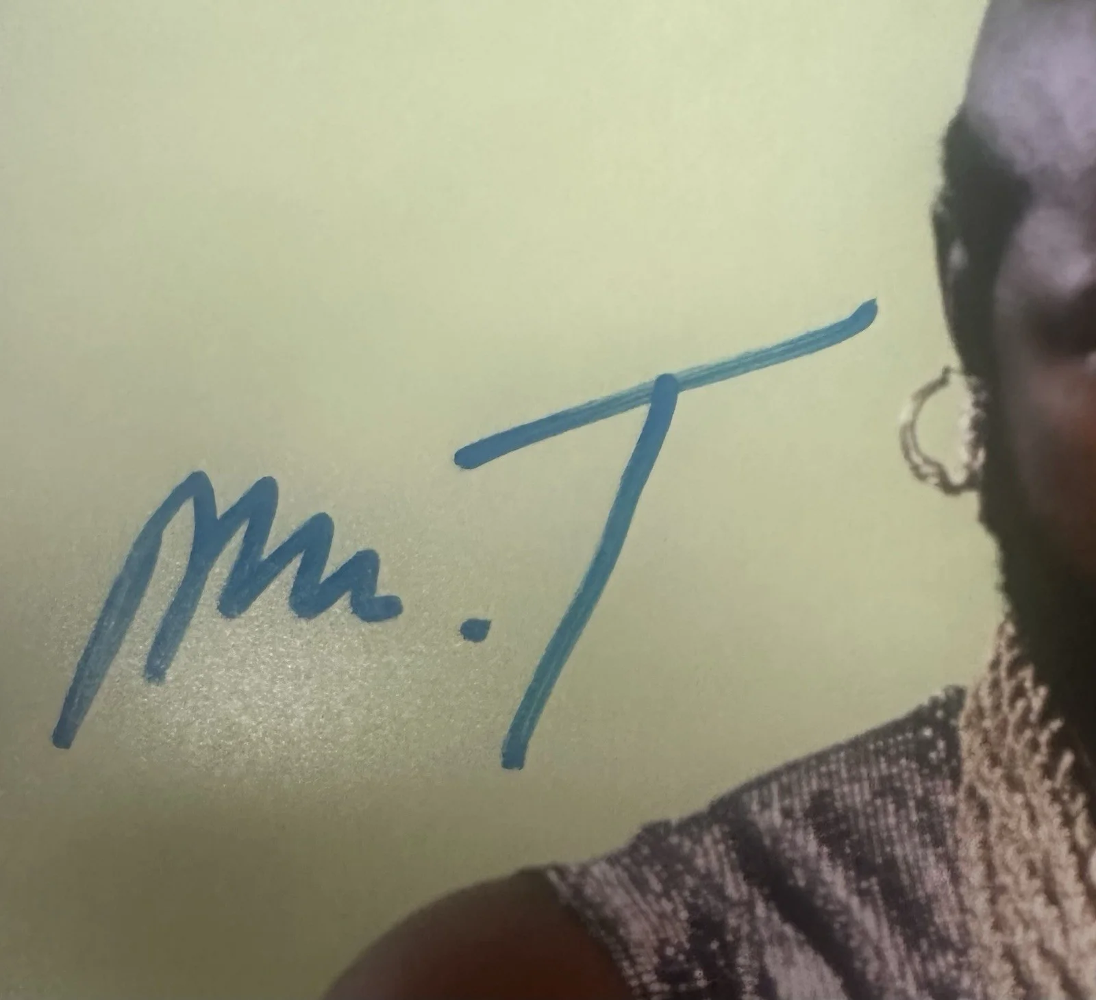 MR. T SIGNED B. A. BARACUS 8X10 PHOTOGRAPH ‘THE A-TEAM’ EXACT PROOF OPIX COA, изображение 4