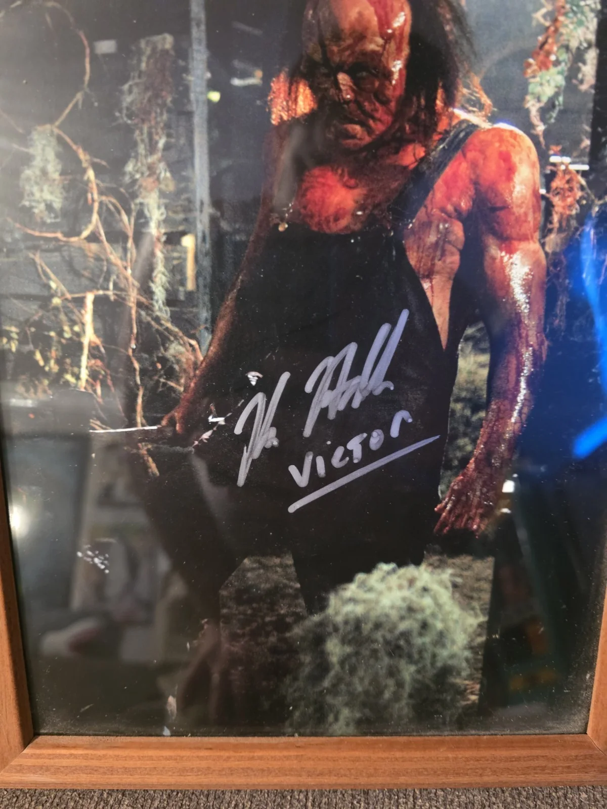 Kane Hodder Signed Hatchet Photo 8x10 Framed, image 2