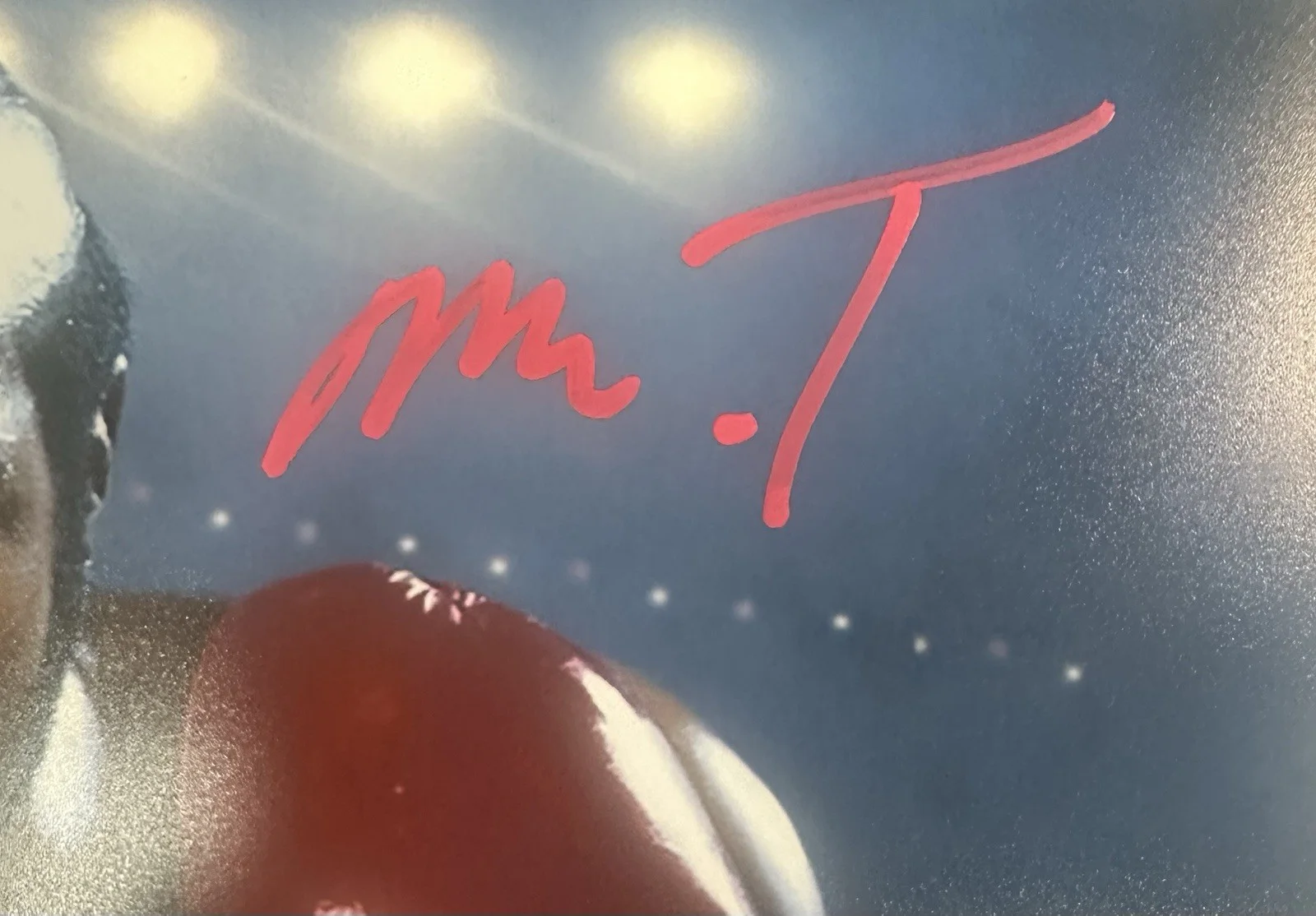 MR. T SIGNED CLUBBER LANG 8X10 PHOTOGRAPH ‘ROCKY III’ EXACT PROOF OPIX COA, изображение 4