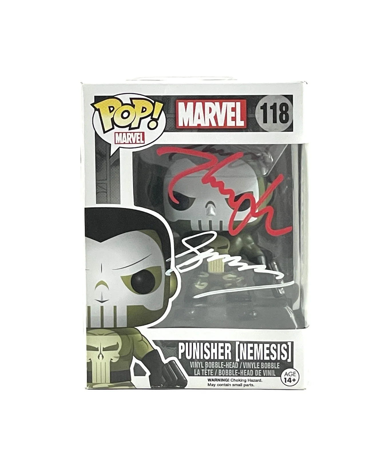 Gerry Conway — Punisher Signed Funko Pop 118 Comic Creator Gerry Conway Thomas Jane Marvel JSA, image 2
