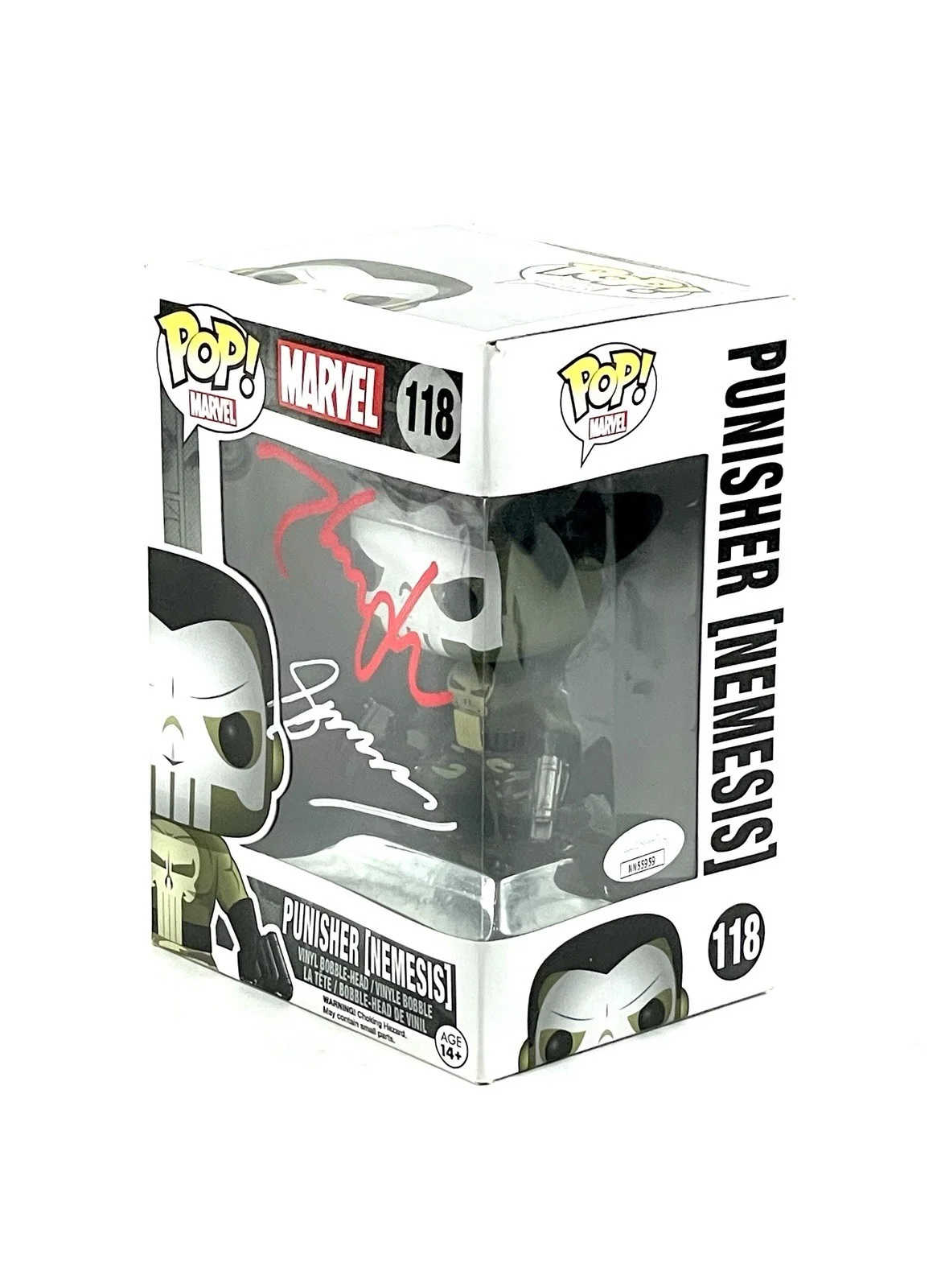 Gerry Conway — Punisher Signed Funko Pop 118 Comic Creator Gerry Conway Thomas Jane Marvel JSA, image 3