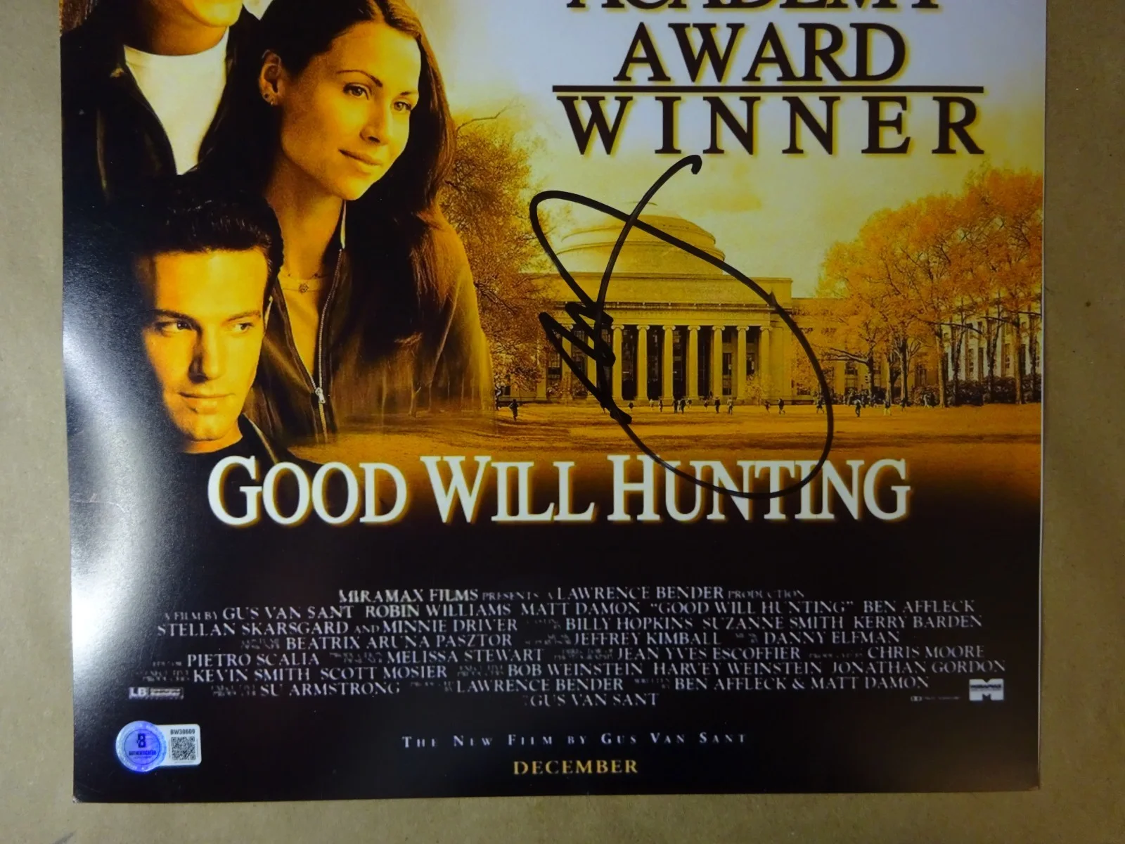 Minnie Driver — Signed Minnie Driver Autographed 12"x18" Good Will Hunting Photo Beckett BAS COA, image 3
