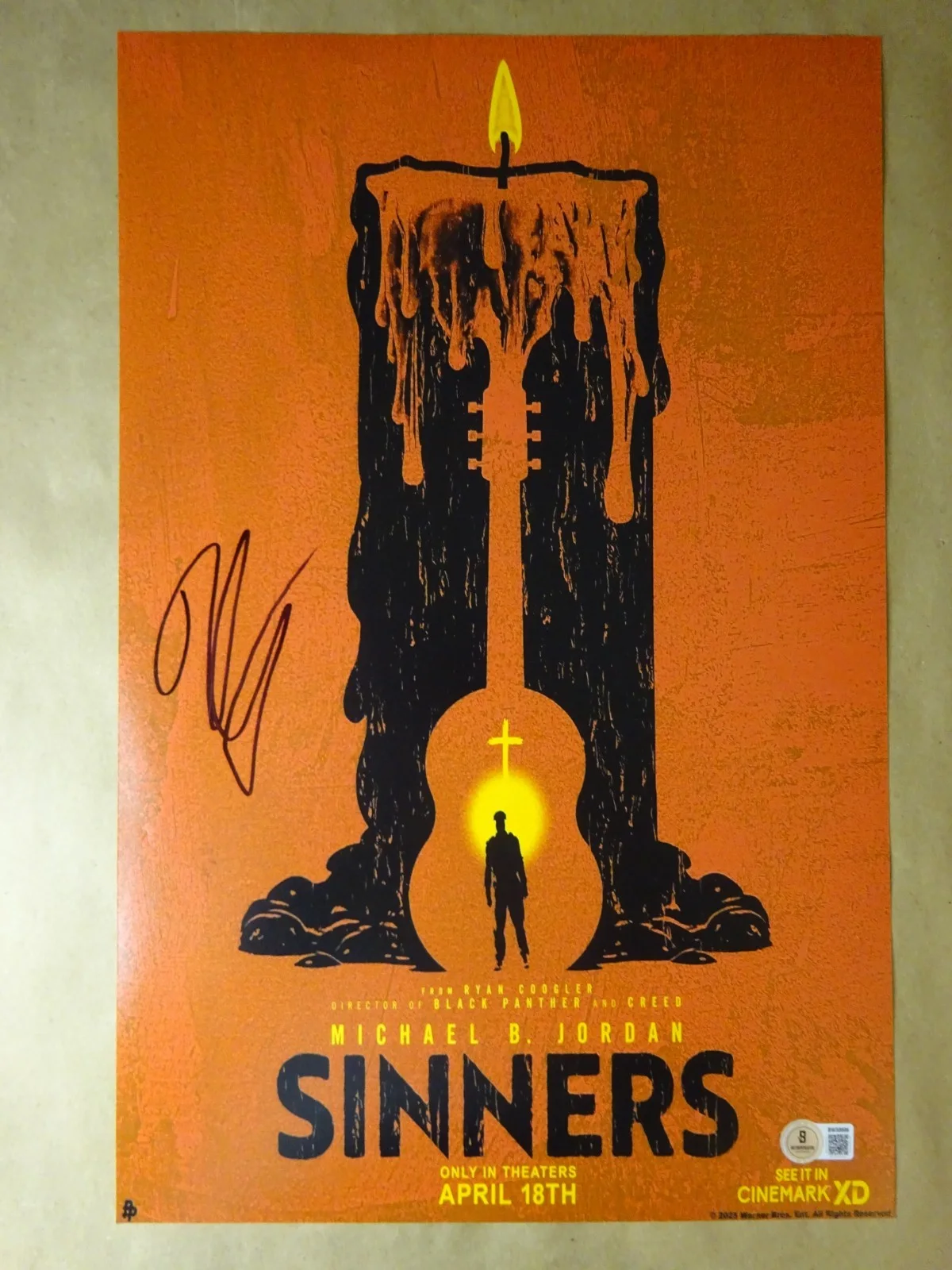 Ryan Coogler — Signed Ryan Coogler Autographed Sinners 11"x17" Photo Beckett BAS COA
