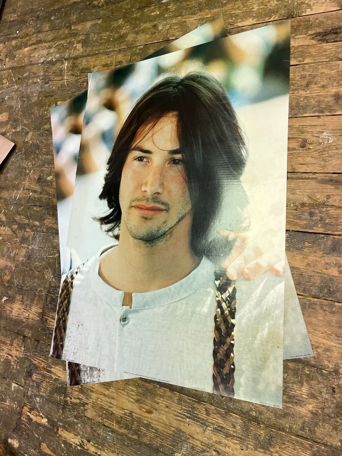Vintage Keanu Reeves Portrait Poster Large A1 - 2006, изображение 3