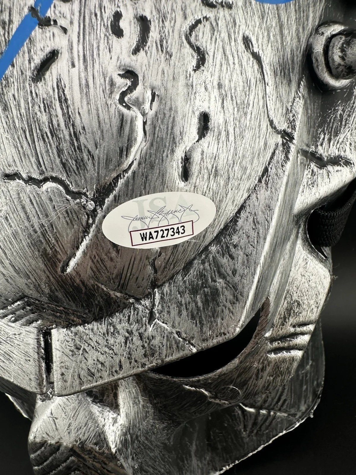 Brian A Prince — Brian A. Prince Signed & Sketched Predator Replica Mask with Spikes JSA COA, image 3