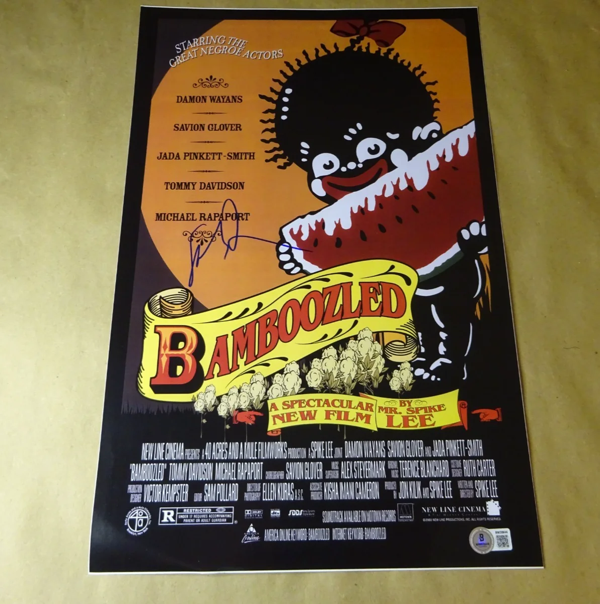 Spike Lee — Signed Spike Lee Autographed Bamboozled 11"x17" Photo Beckett BAS COA, изображение 2