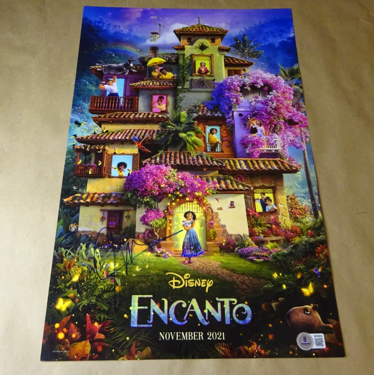 John Leguizamo — Signed John Leguizamo Autographed Encanto 11"x17" Photo Beckett BAS COA, image 2