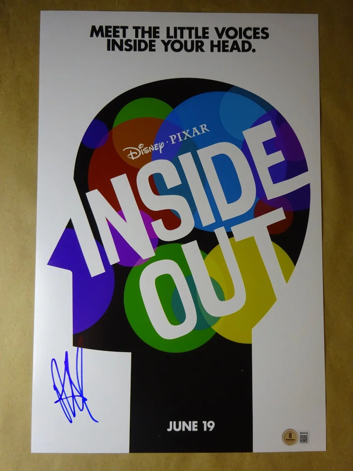 Richard Kind — Signed Richard Kind Autographed Inside Out 11"x17" Photo Beckett BAS COA