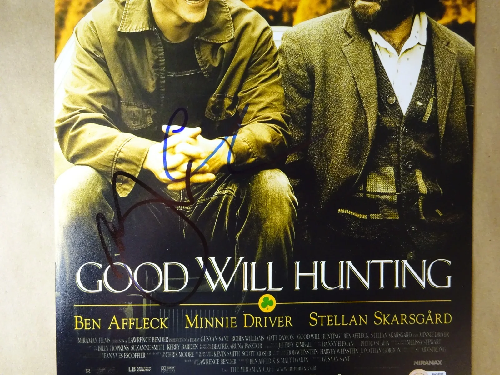 Casey Affleck, Minnie Driver — Signed Casey Affleck & Minnie Driver 11"x17" Good Will Hunting Photo Beckett COA, изображение 3