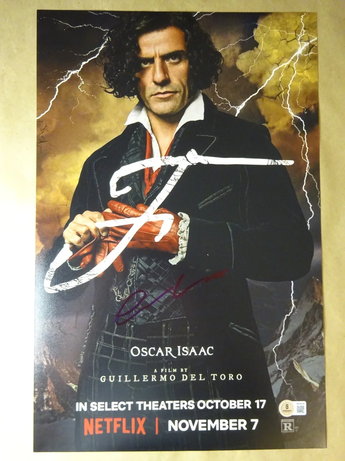 Oscar Isaac — Signed Oscar Isaac Autographed Frankenstein 11"x17" Photo Beckett BAS COA