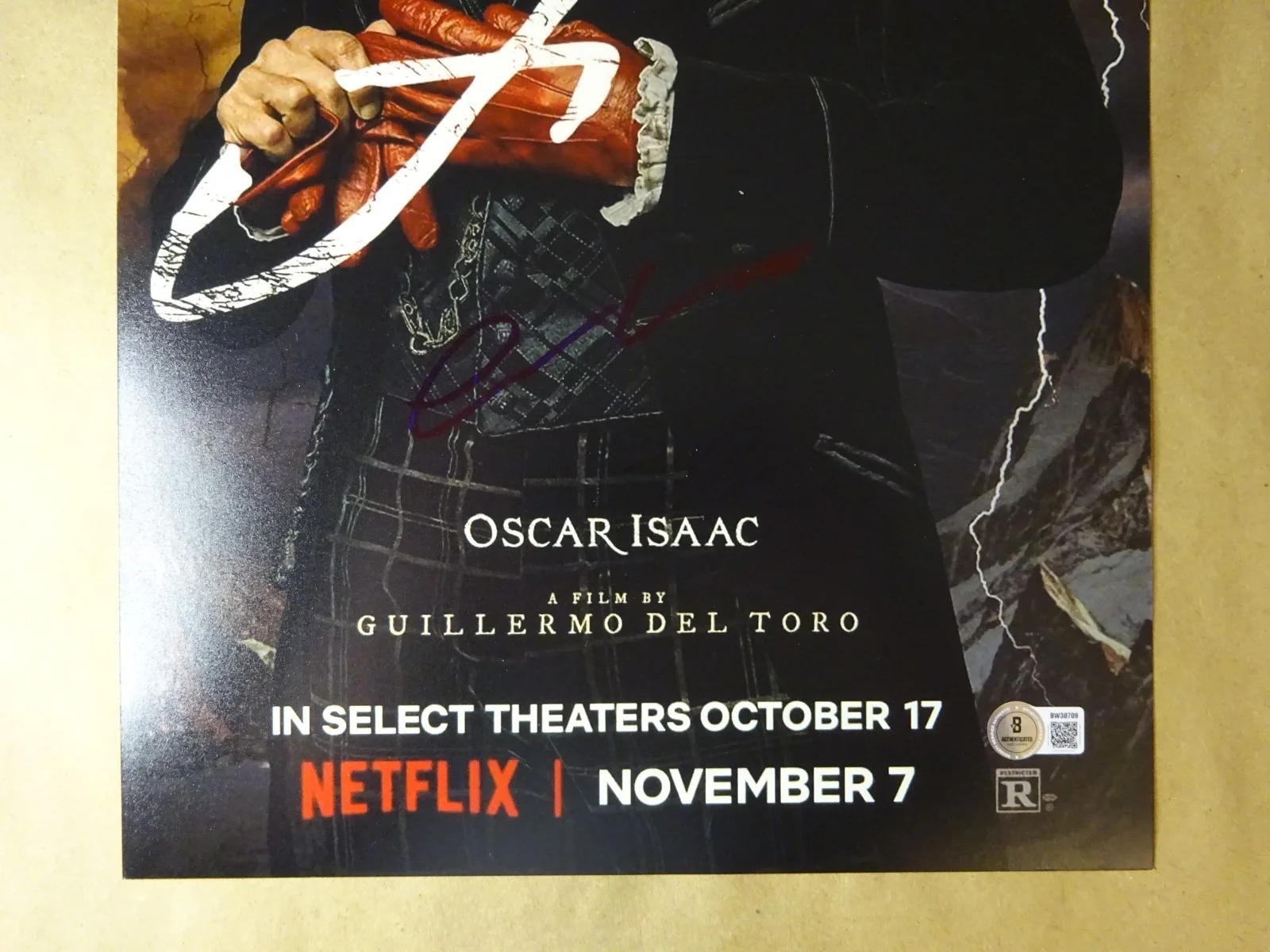 Oscar Isaac — Signed Oscar Isaac Autographed Frankenstein 11"x17" Photo Beckett BAS COA, изображение 3
