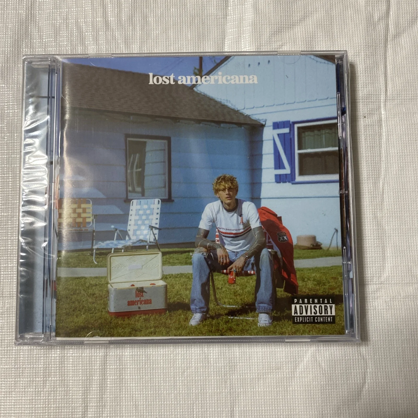2025 Metralhadora Kelly MGK Lost Americana CD Assinado Inserir Cartão de Arte Autografado, изображение 3