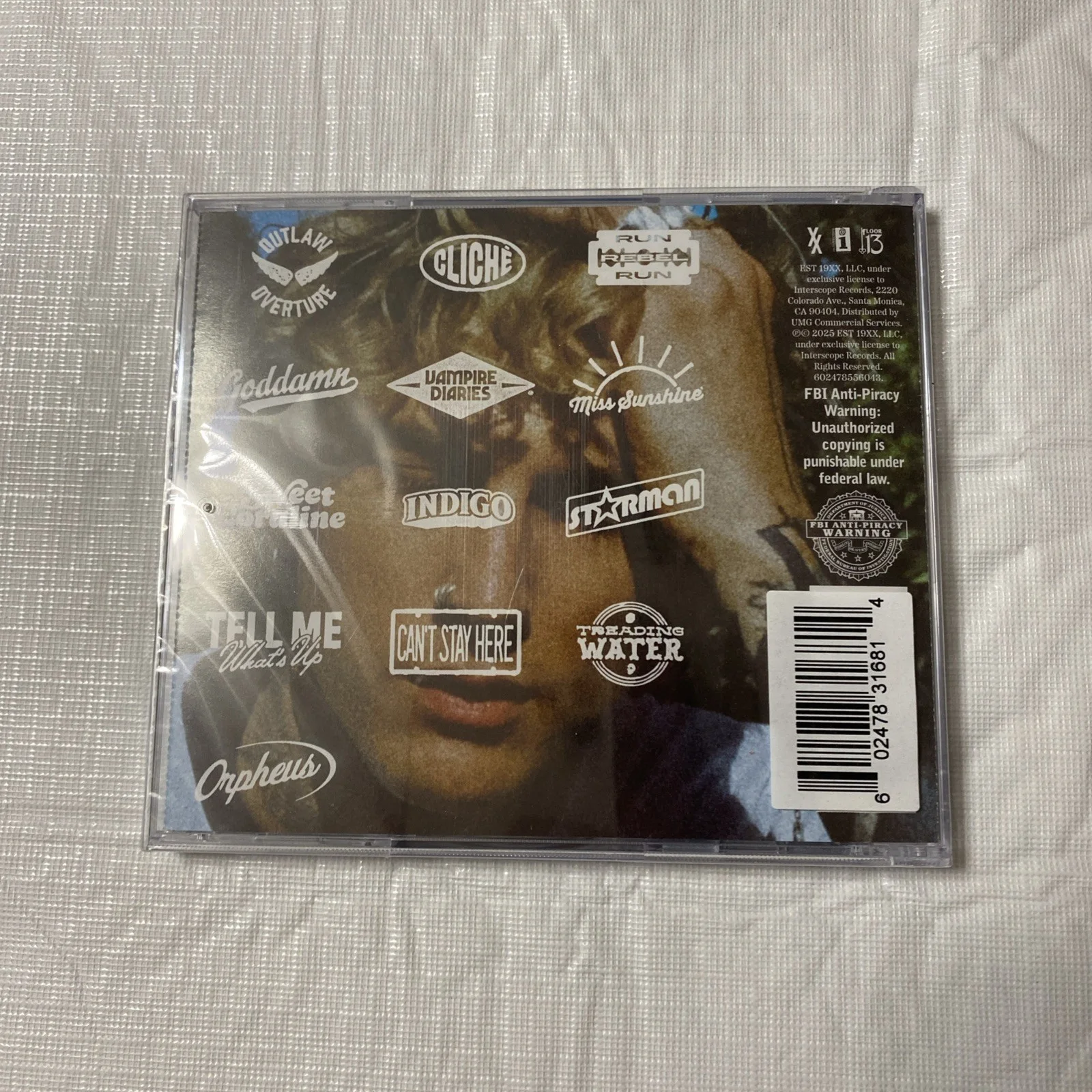 2025 Metralhadora Kelly MGK Lost Americana CD Assinado Inserir Cartão de Arte Autografado, изображение 4