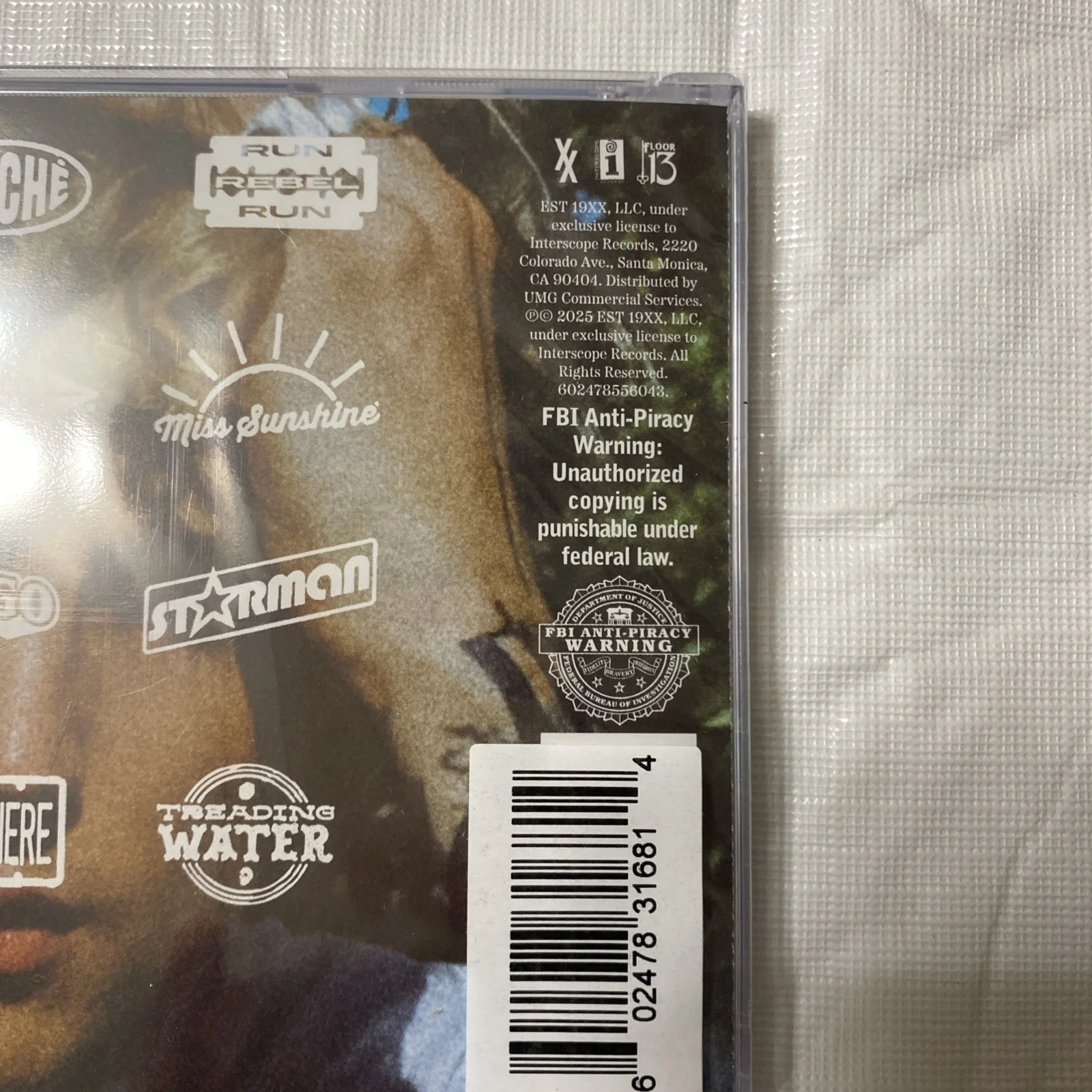 2025 Metralhadora Kelly MGK Lost Americana CD Assinado Inserir Cartão de Arte Autografado, изображение 5