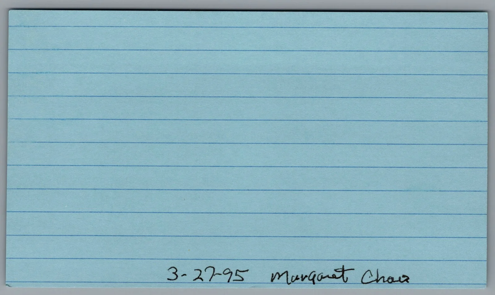 Margaret Cho — Margaret Cho Signed 3x5 Index Card Autographed, image 2
