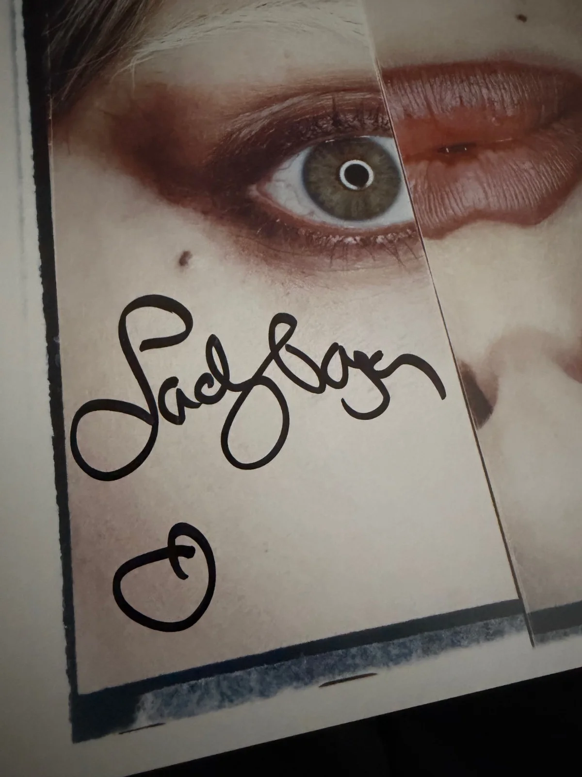 LADY GAGA SIGNED MAYHEM VINYL INSERT WITH JSA COA RECORD, image 3