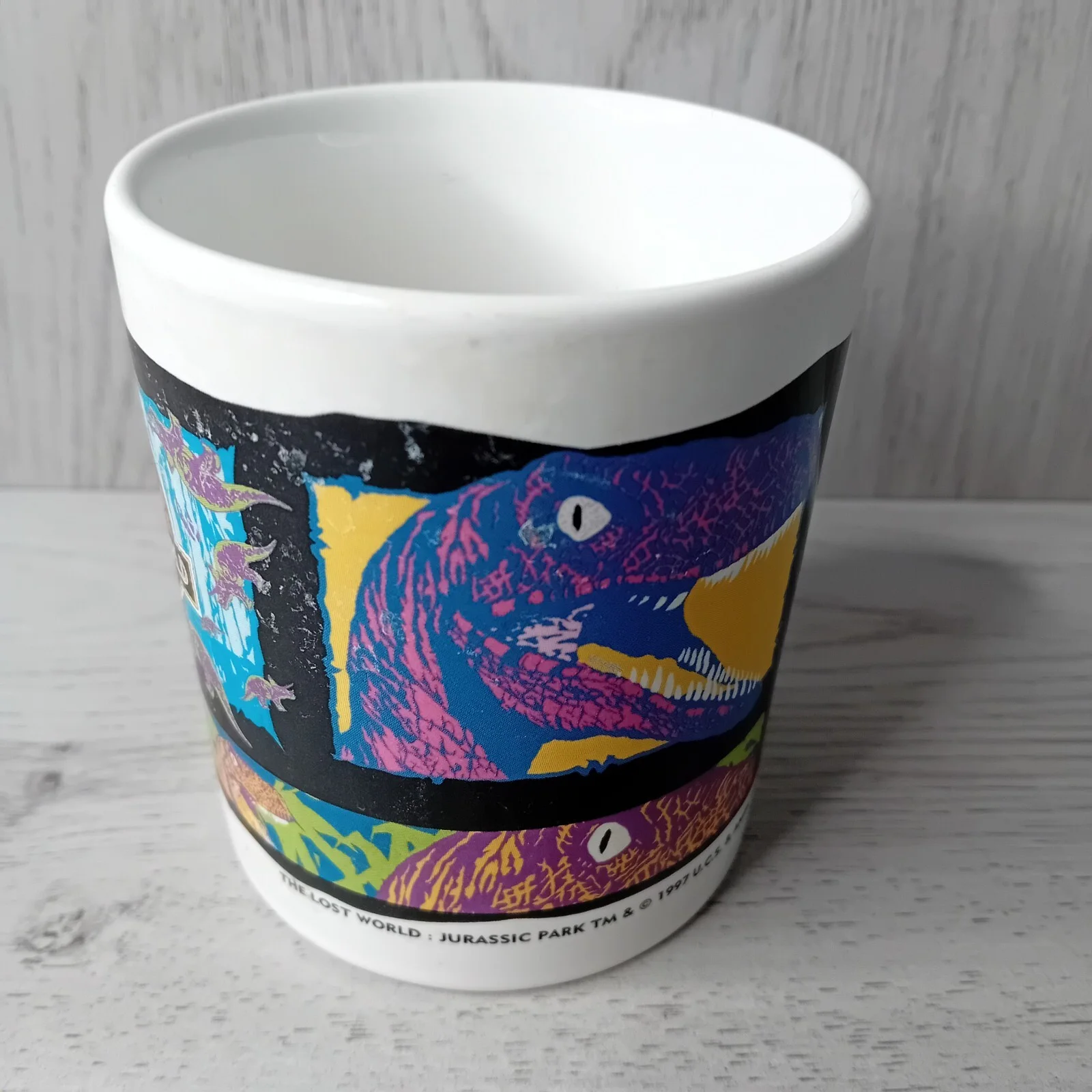 JURRASIC PARK LOST WORLD 1997 MUG RARE RETRO VINTAGE CUP TEA COFFEE TETLEY, изображение 2