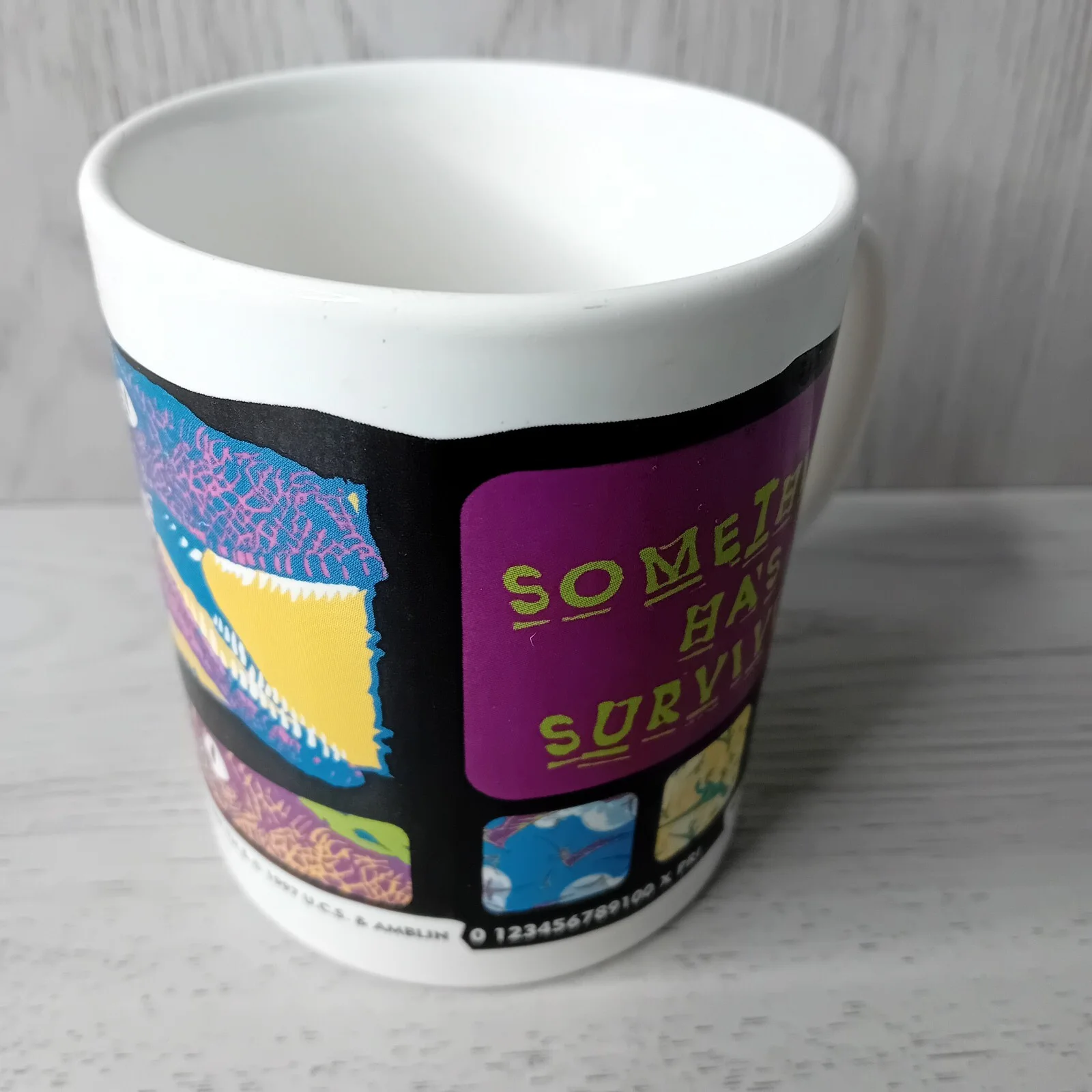 JURRASIC PARK LOST WORLD 1997 MUG RARE RETRO VINTAGE CUP TEA COFFEE TETLEY, изображение 3