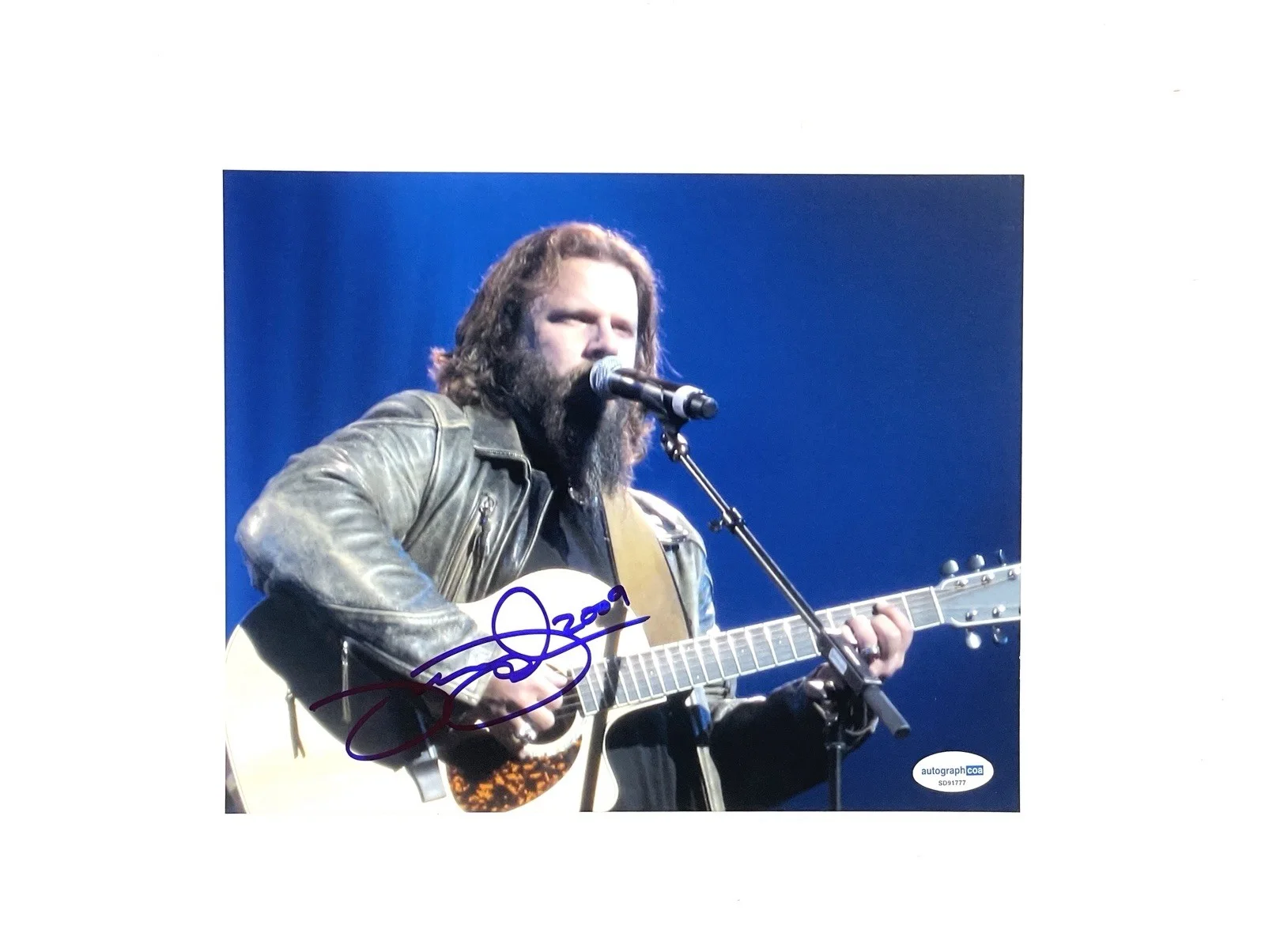 Jamey Johnson Rare Hand Signed Autographed 8x10 Photo ACOA Country Music 🤠, изображение 2